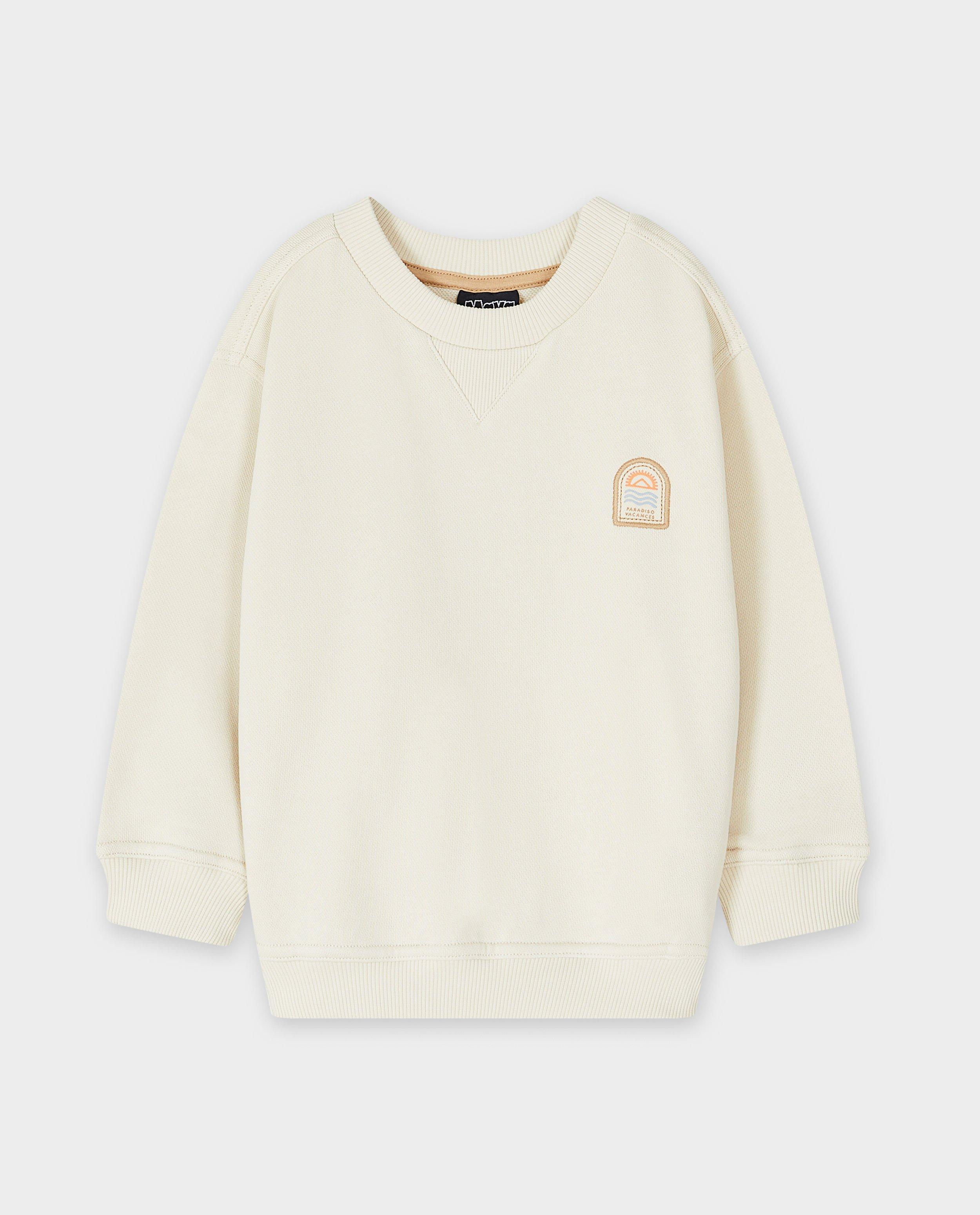 Sweaters - Sweater met kleine rubberprint