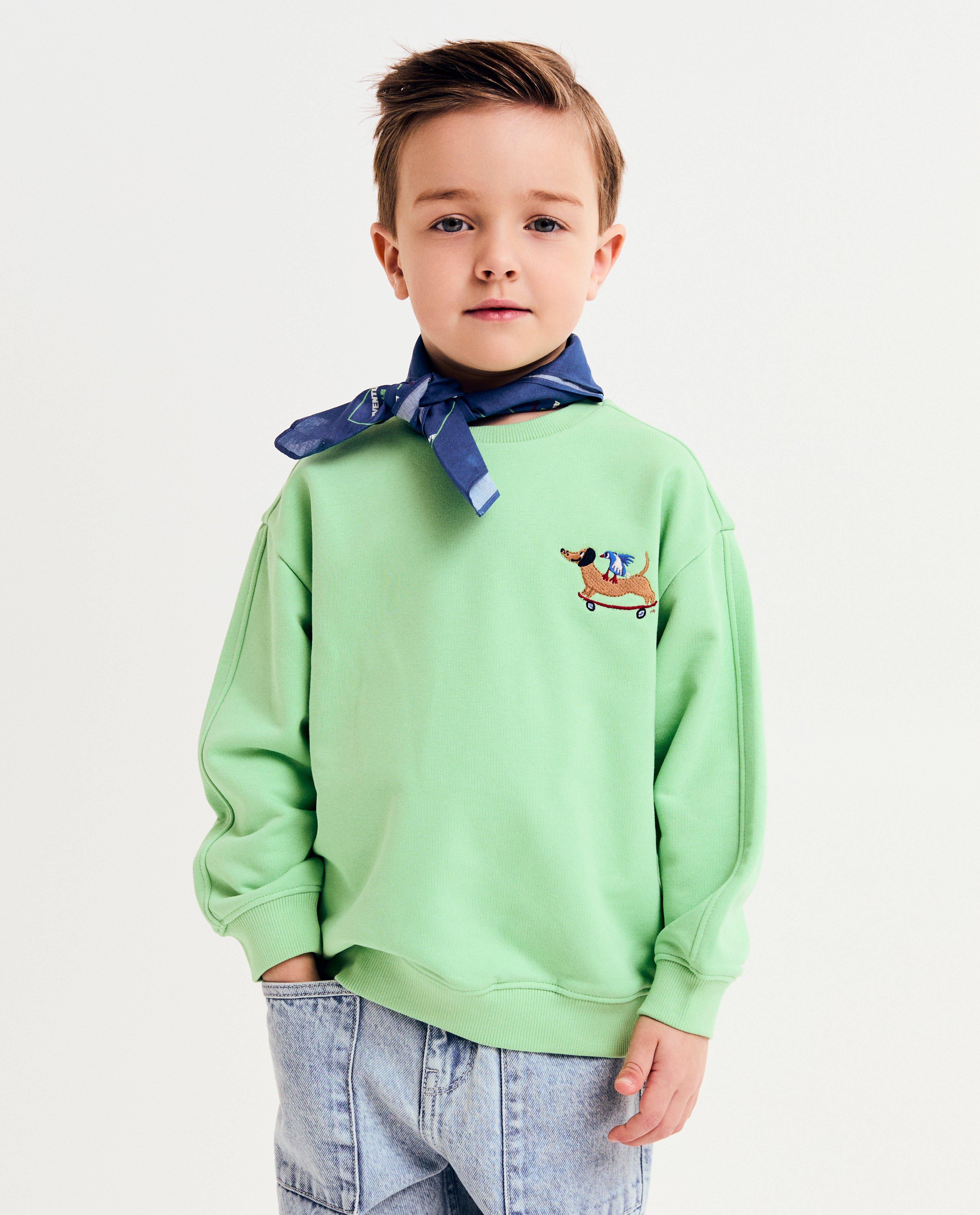 Sweat avec des petits animaux brodés