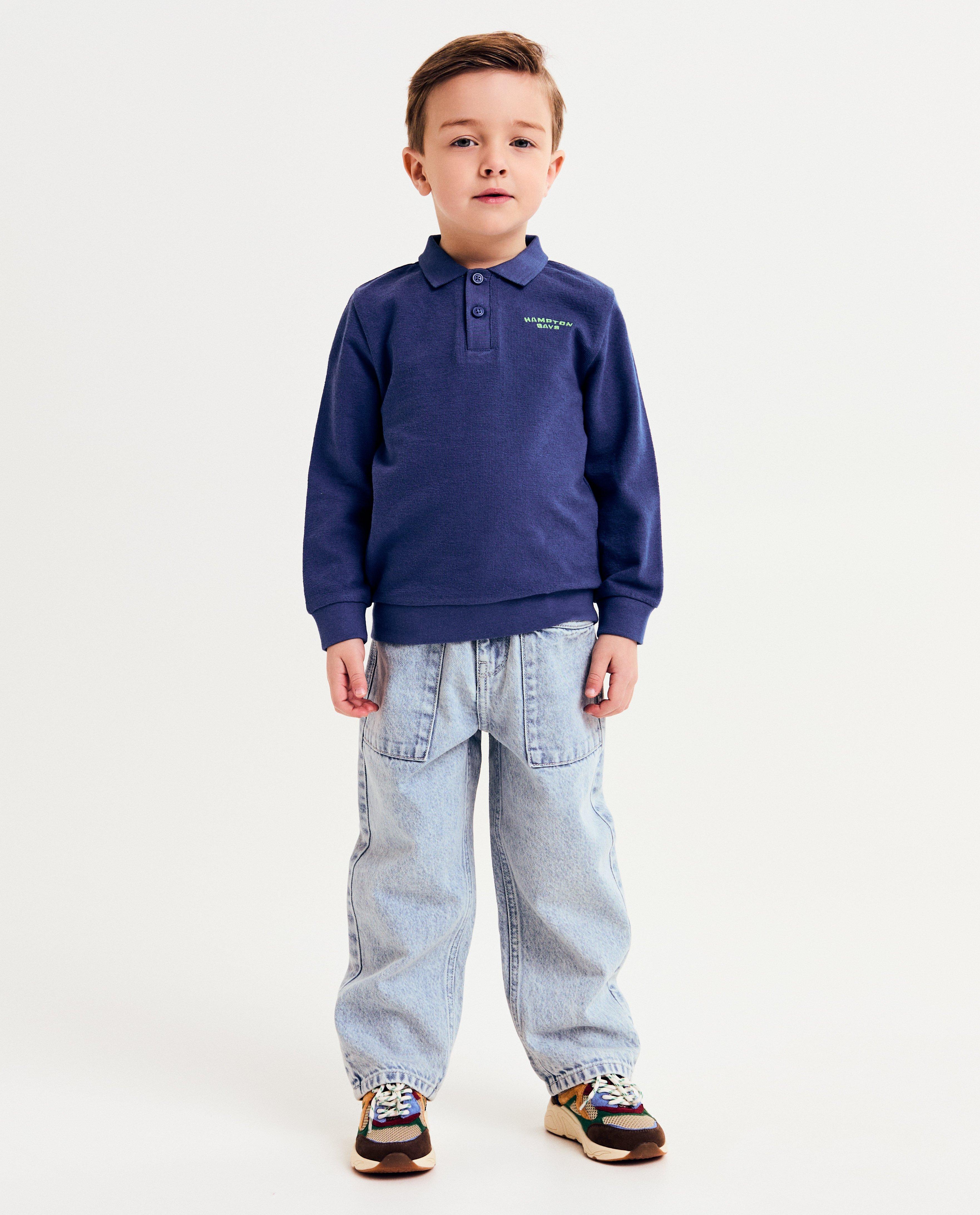 Blauwe jeans, loose fit - null - Hampton Bays