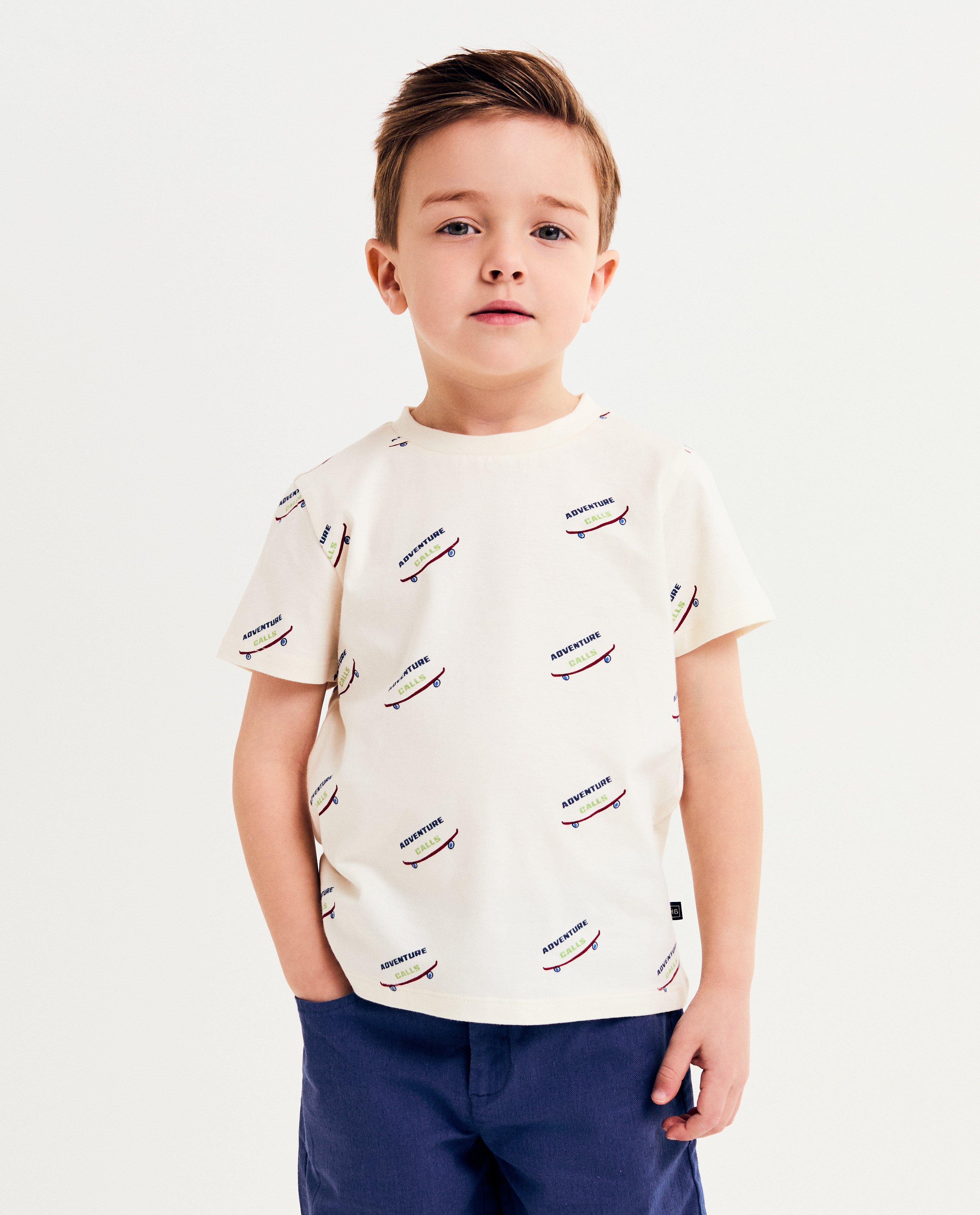 T-shirt met print skateboards