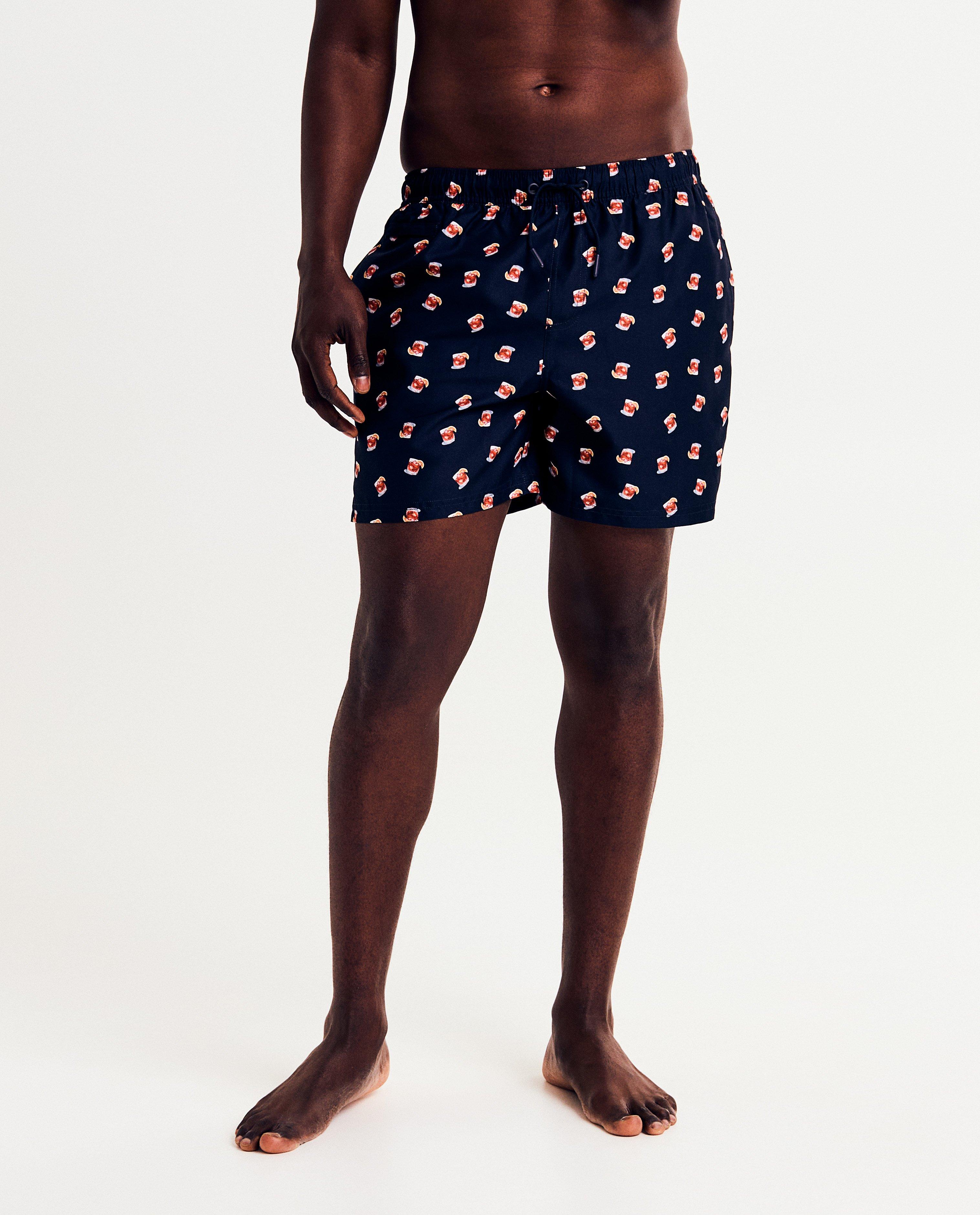 Zwemkleding - Zwemshort met print drankjes, XS-XXL