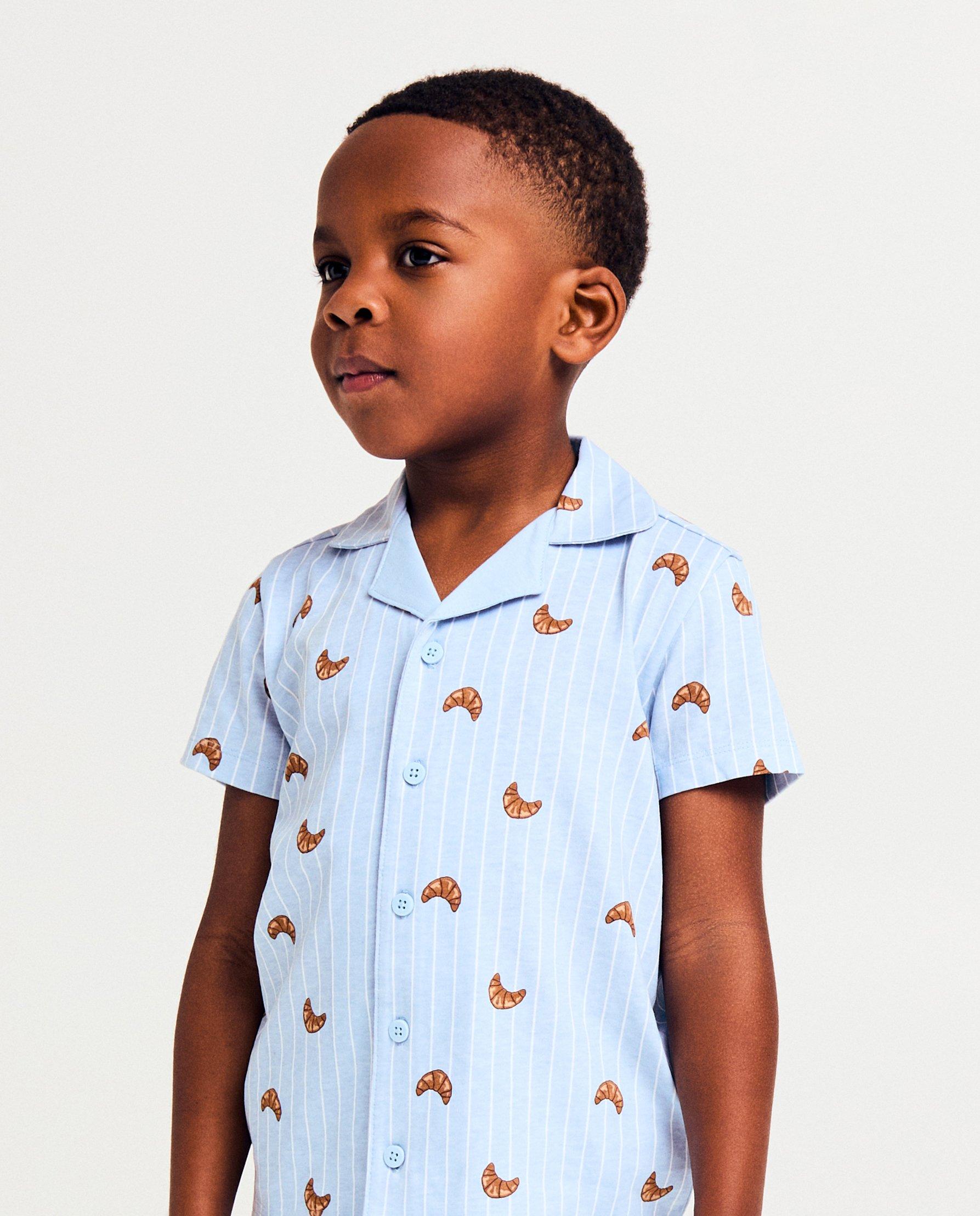 Nachtkleding - Pyjama met print croissants, unisex, 92-128