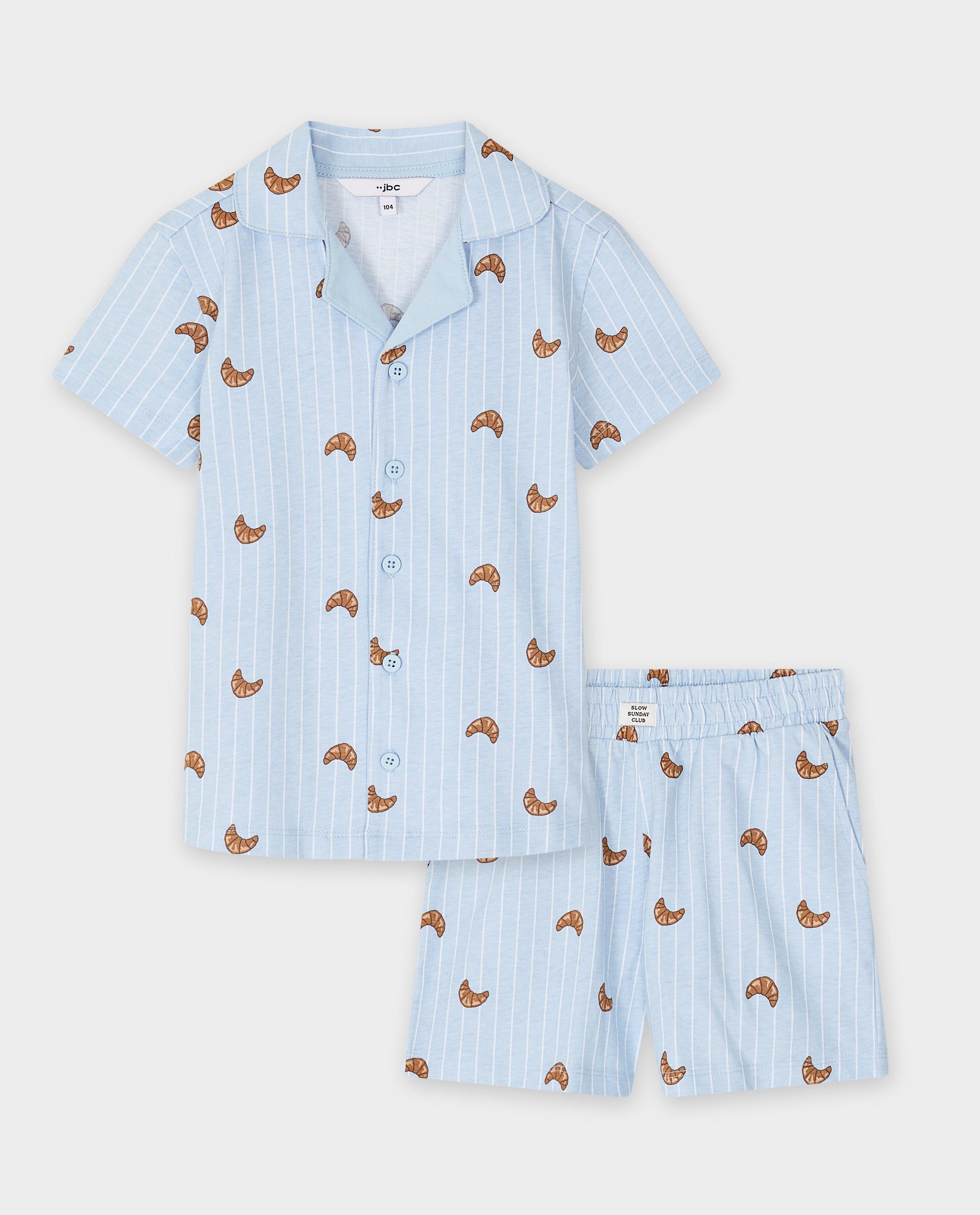 Nachtkleding - Pyjama met print croissants, unisex, 92-128
