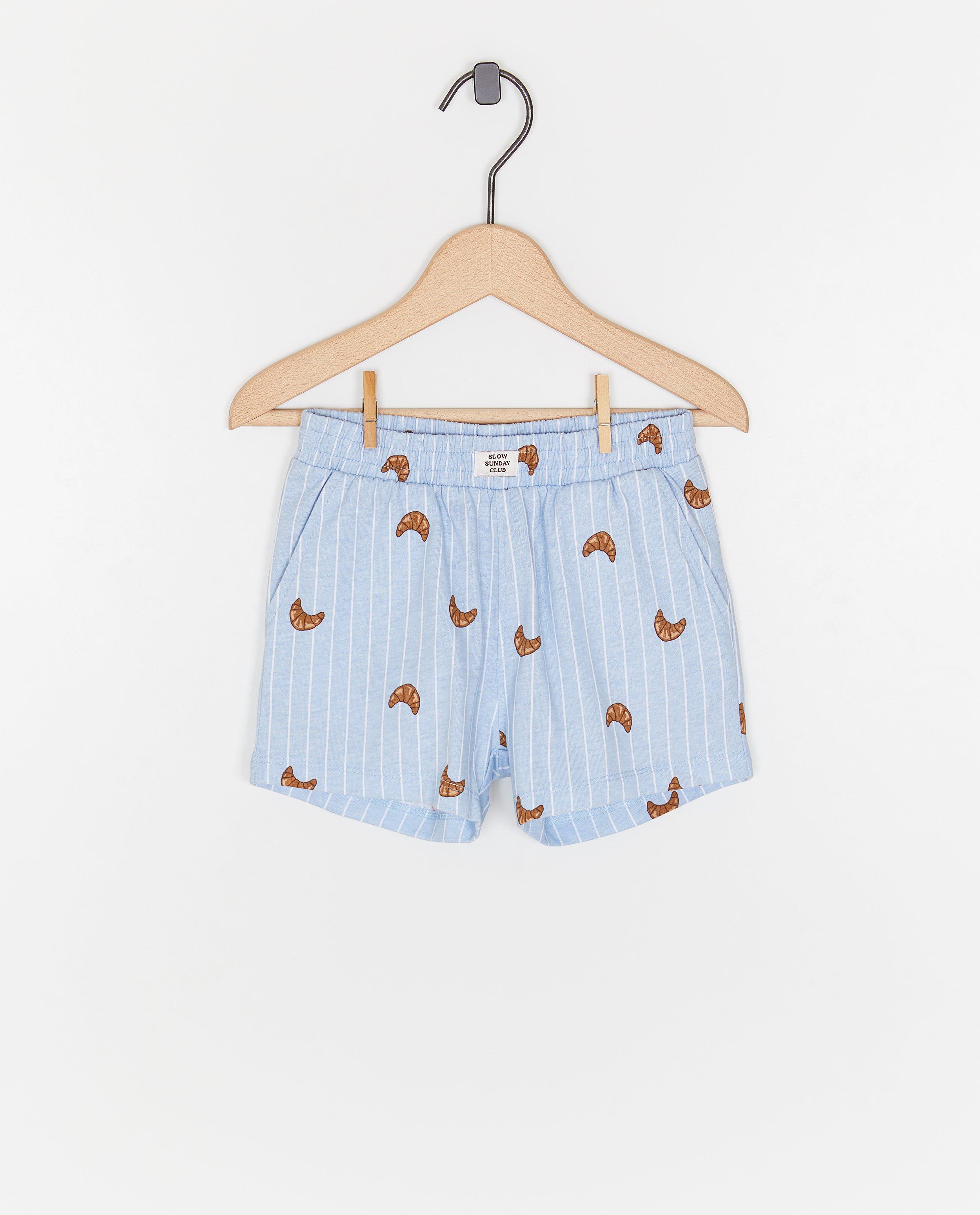 Nachtkleding - Pyjama met print croissants, unisex, 62-86
