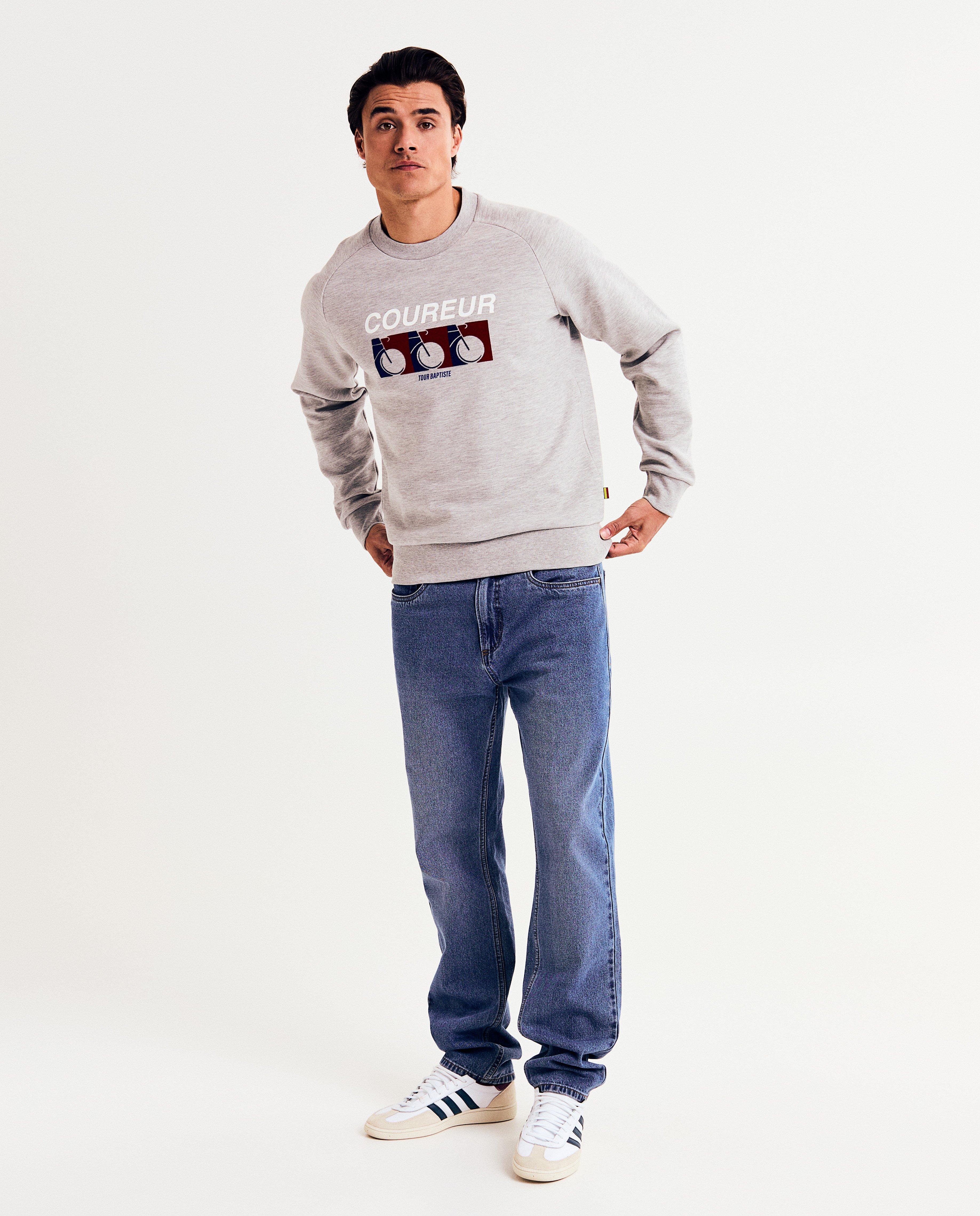 Sweaters - Sweater met reliëfprint, XS-XXL