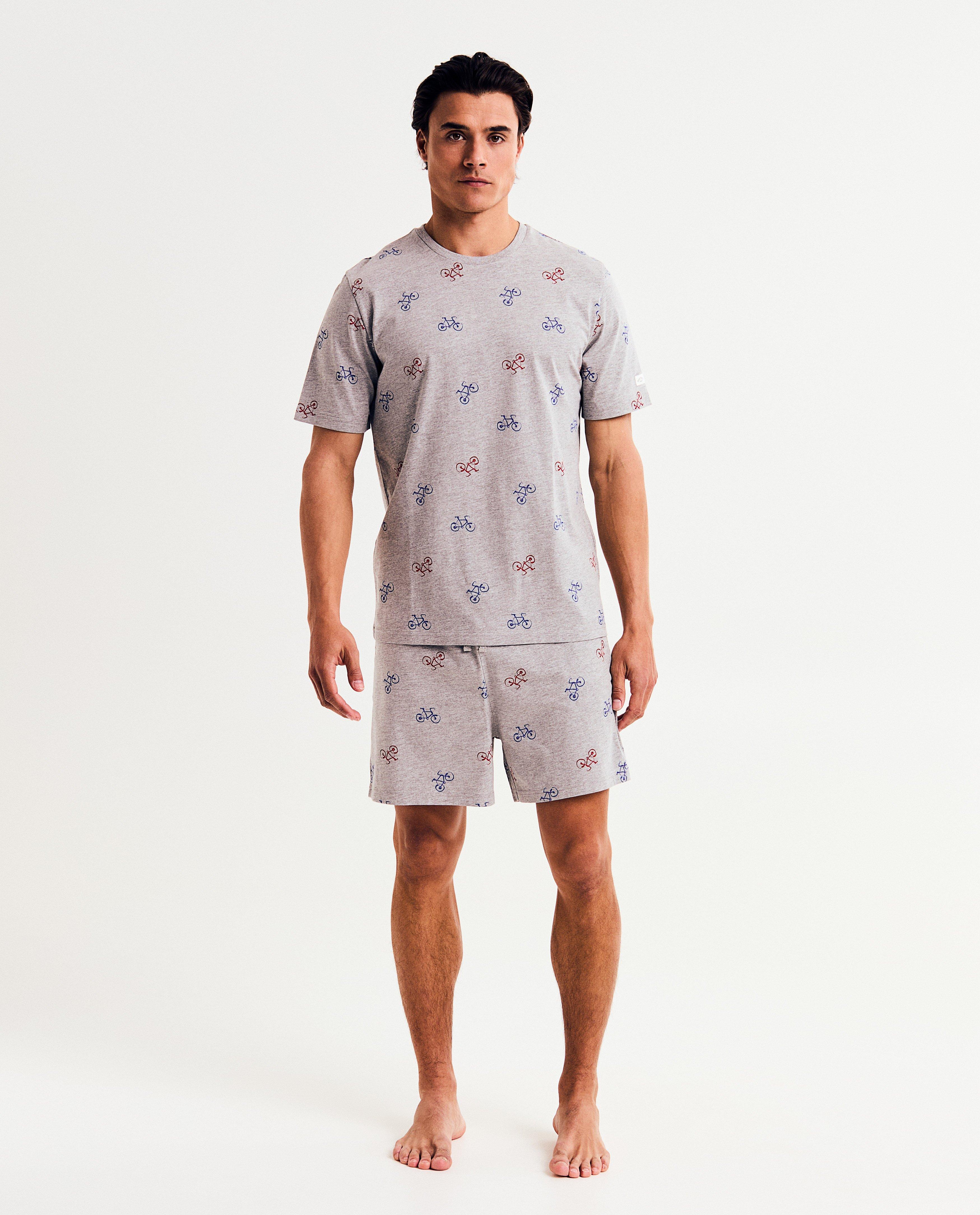Nachtkleding - Pyjama met print koersfietsen, XS-XXXL