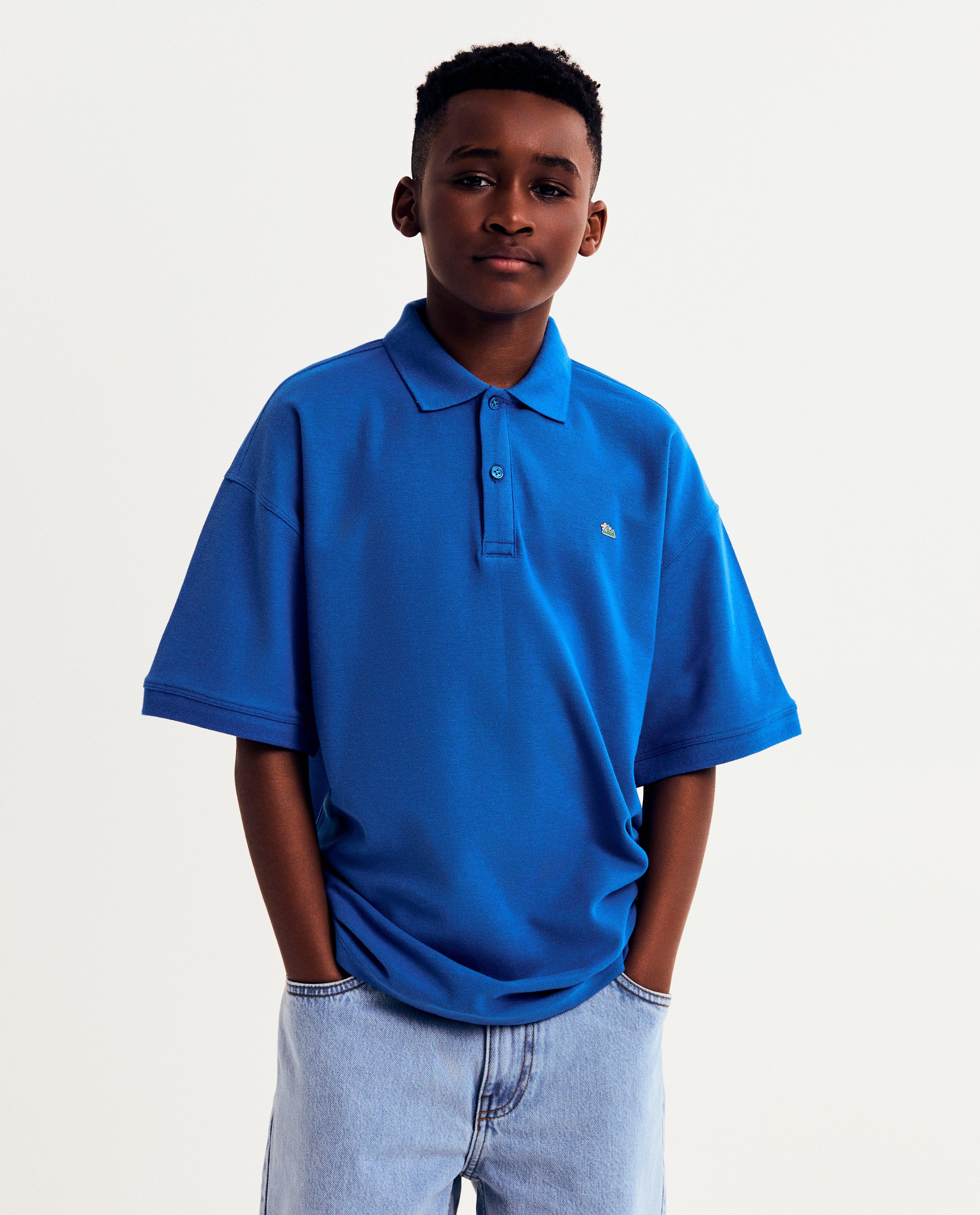 Polo met kleine rubberpatch