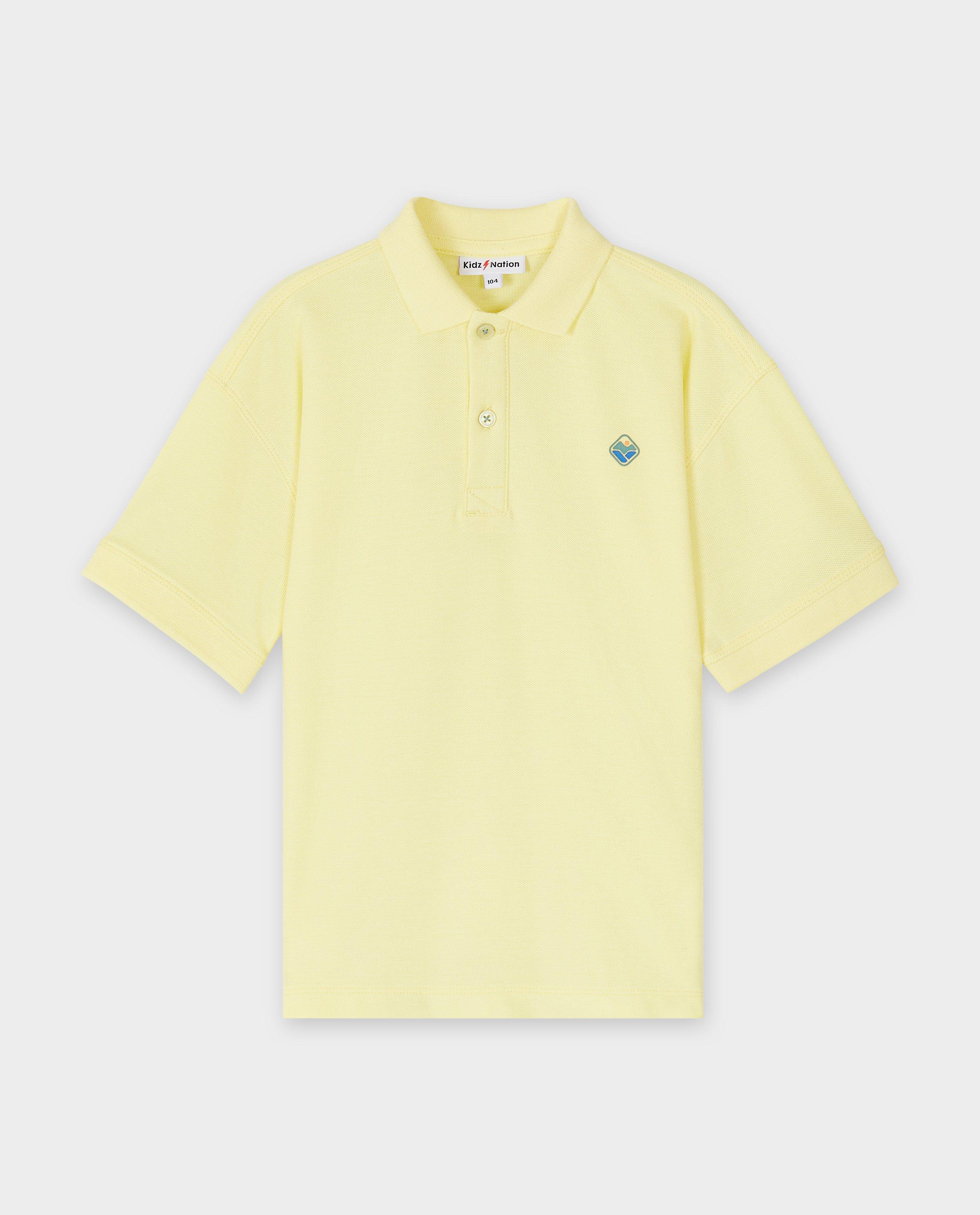 Polo's - Polo met kleine reliëfprint, loose fit