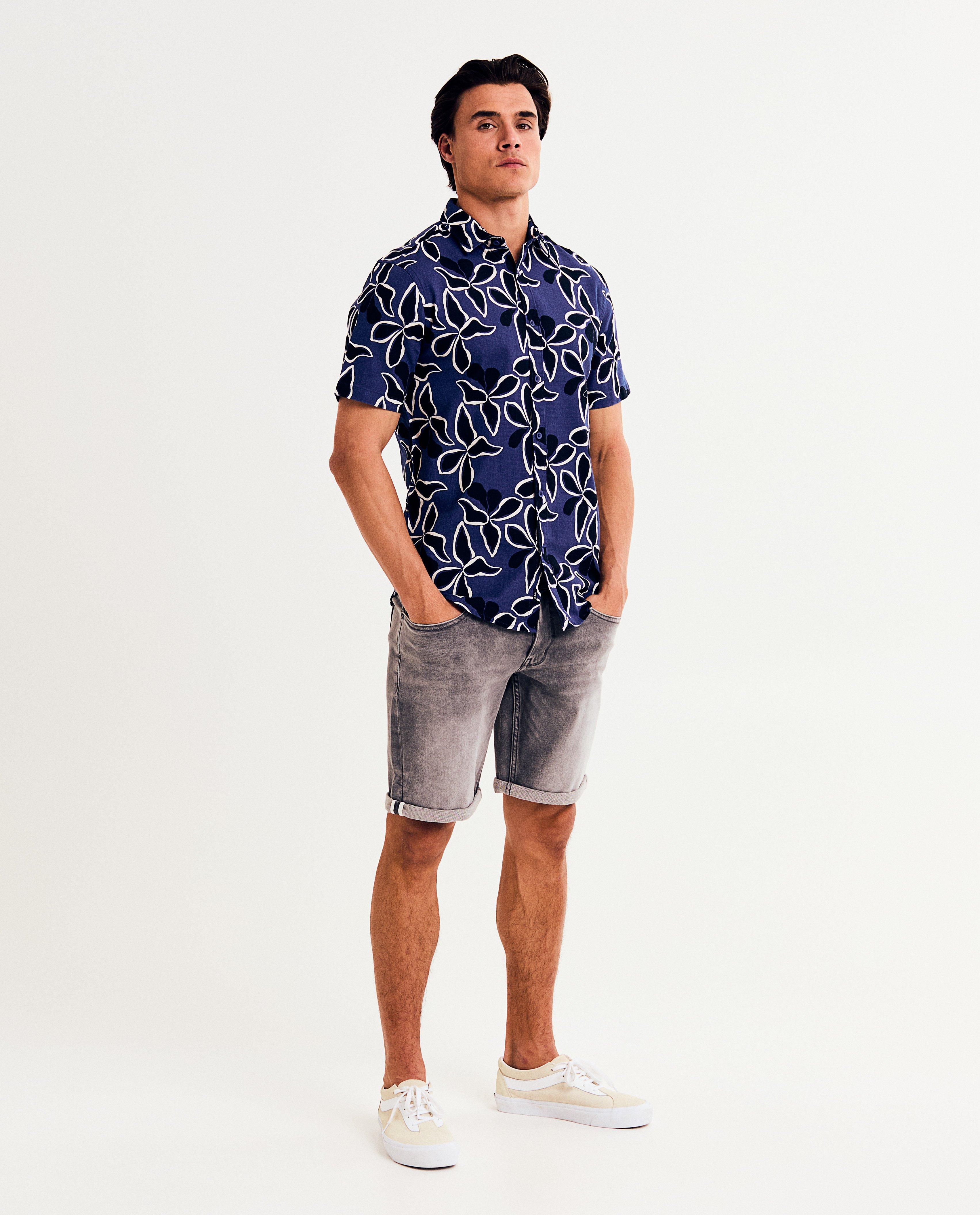 Grijze jeansshort - null - Quarterback