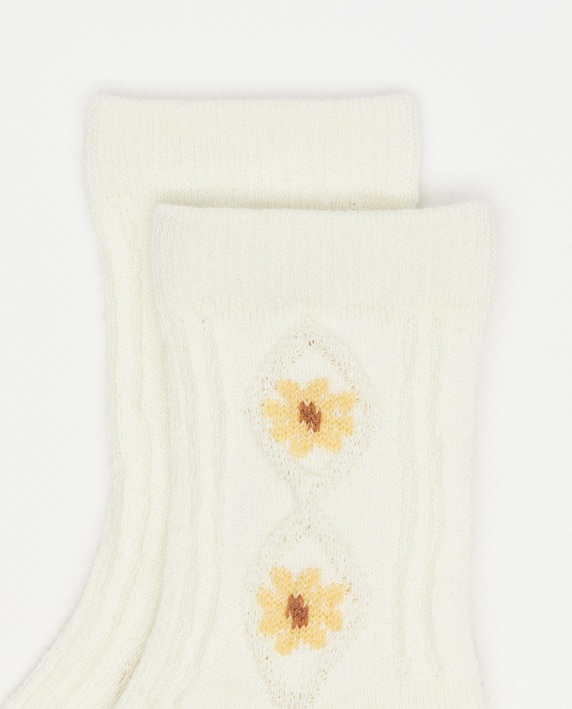 Kousen - Kousen met bloemenprint