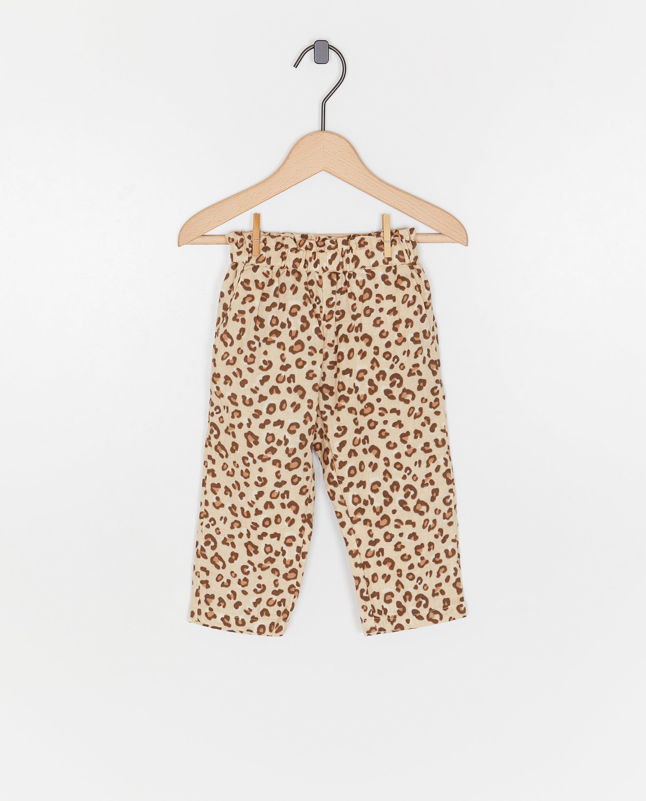 Broek met luipaardprint, slouchy fit - null - Cuddles and Smiles