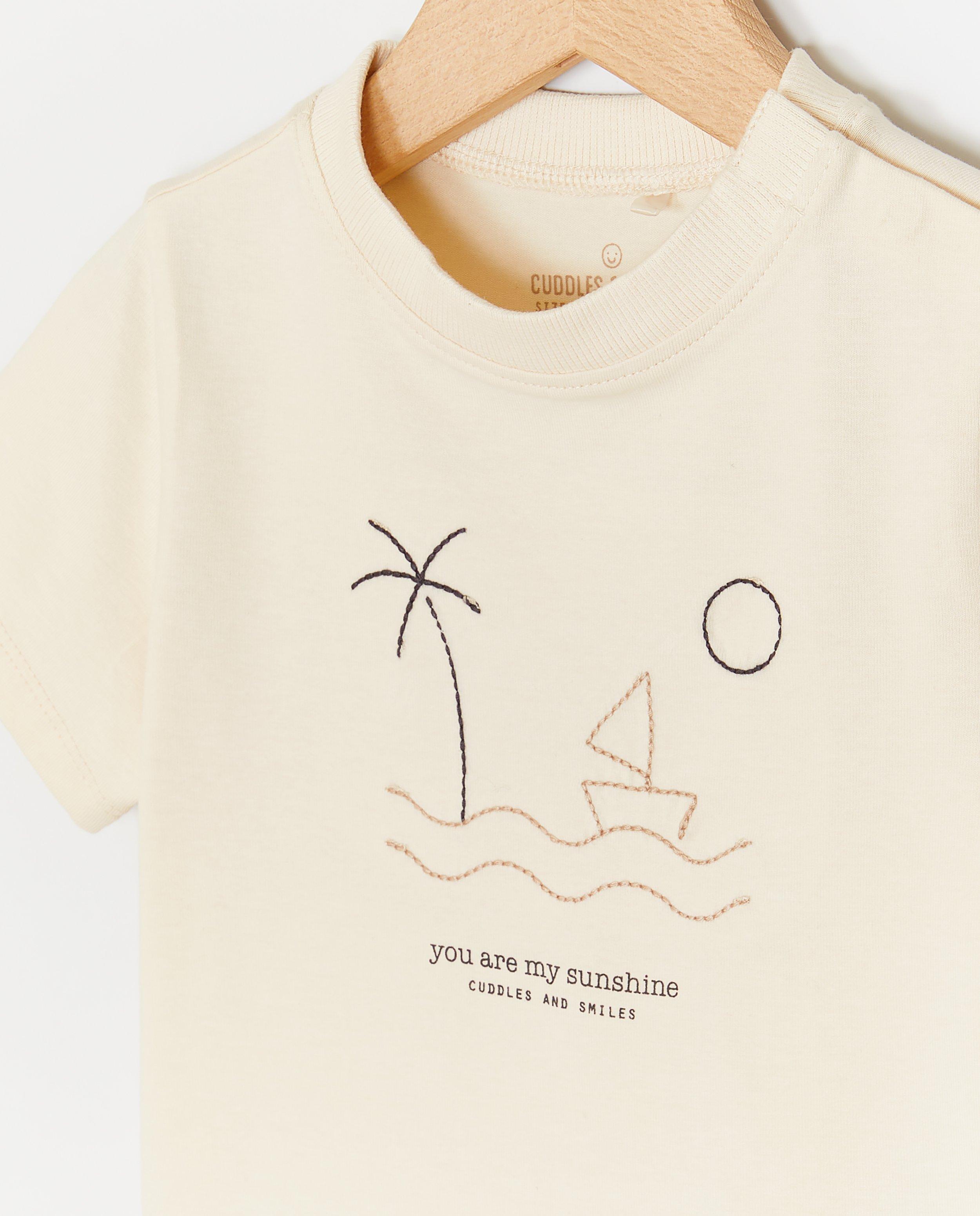 T-shirts - T-shirt met geborduurde figuren