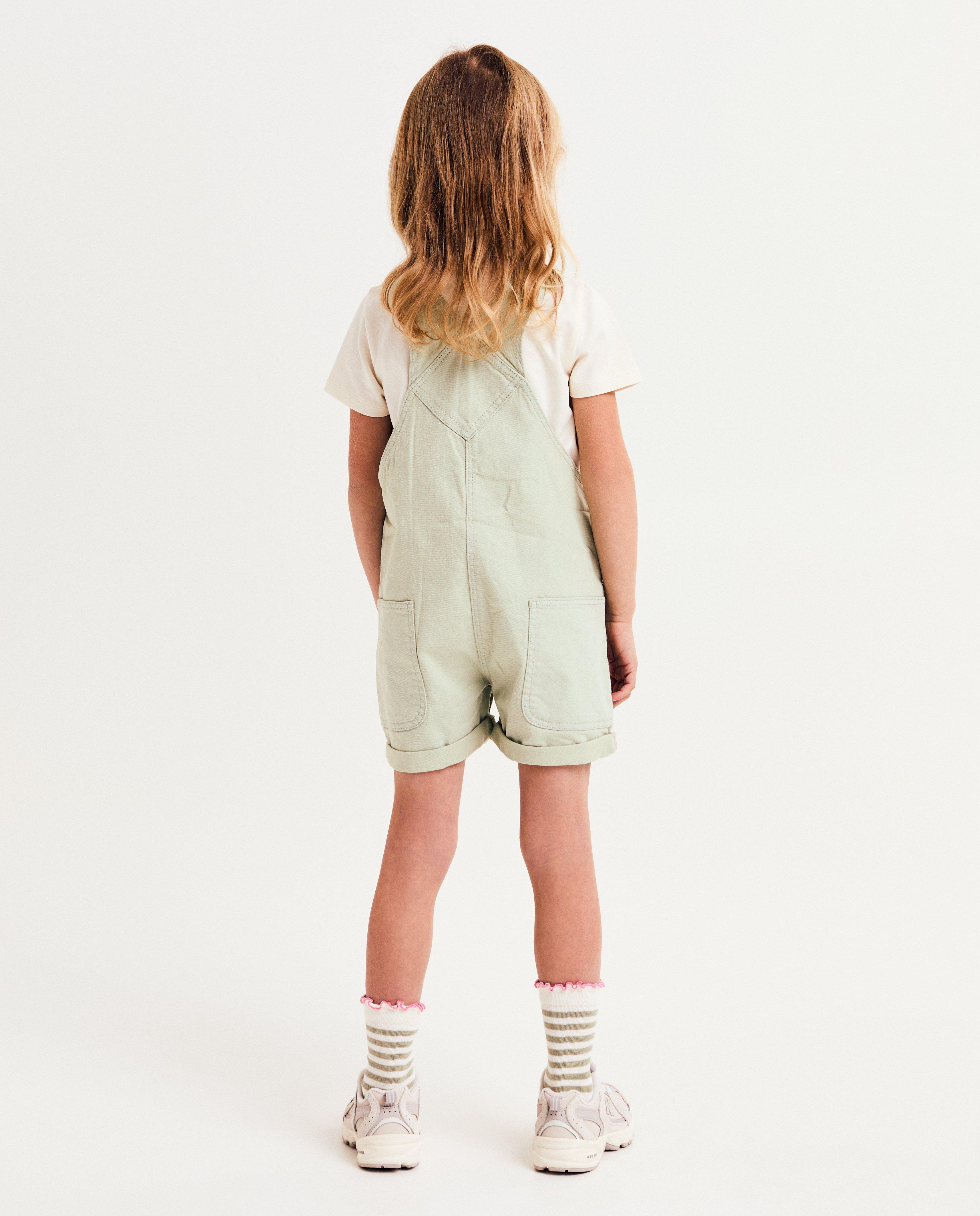 Jumpsuit - Salopette met geborduurde bloempjes