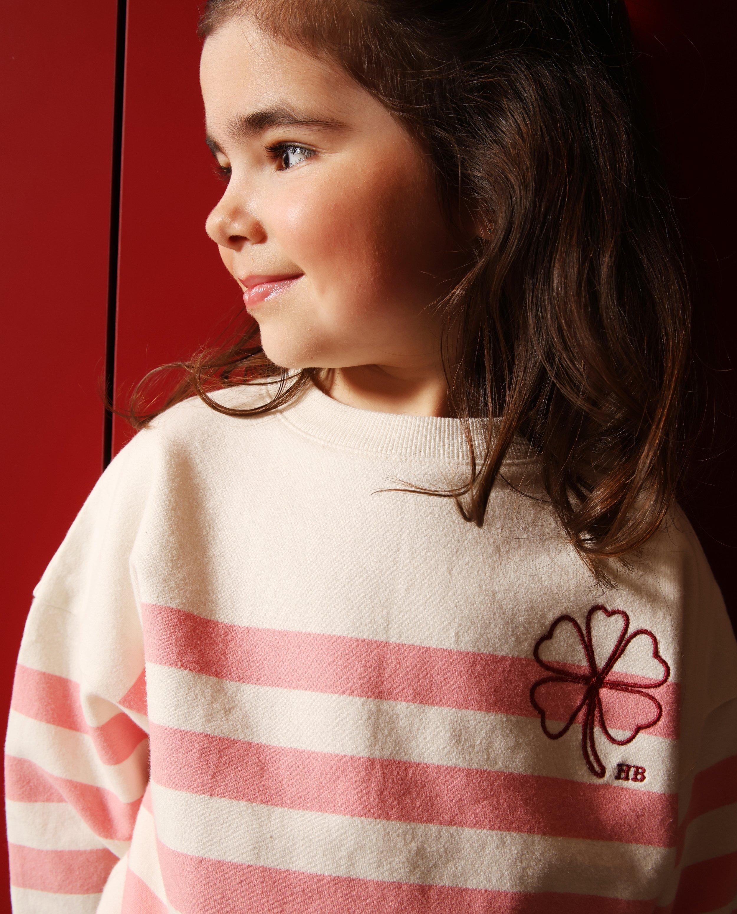 Sweater met geborduurd klavertje vier - null - Hampton Bays