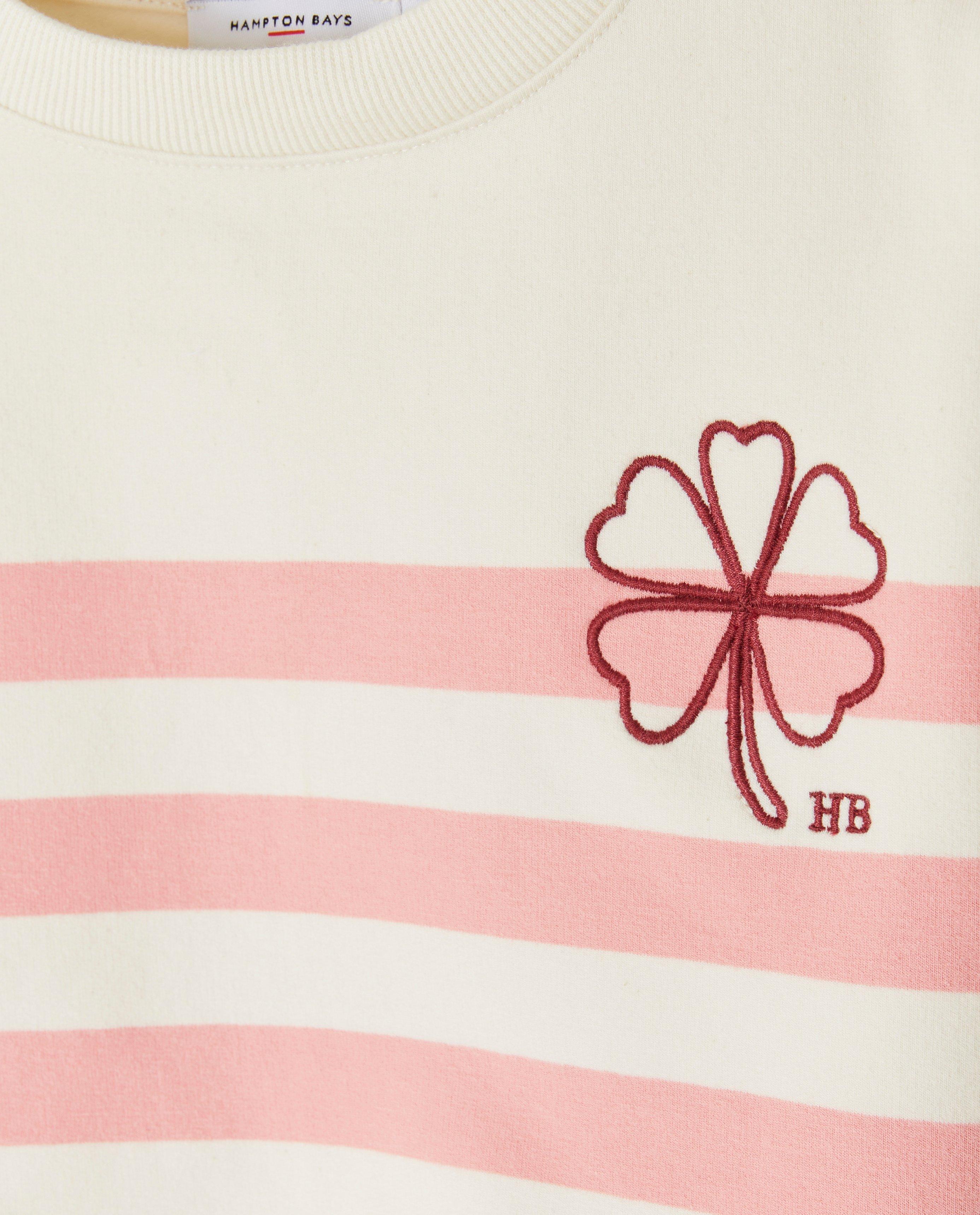 Sweaters - Sweater met geborduurd klavertje vier