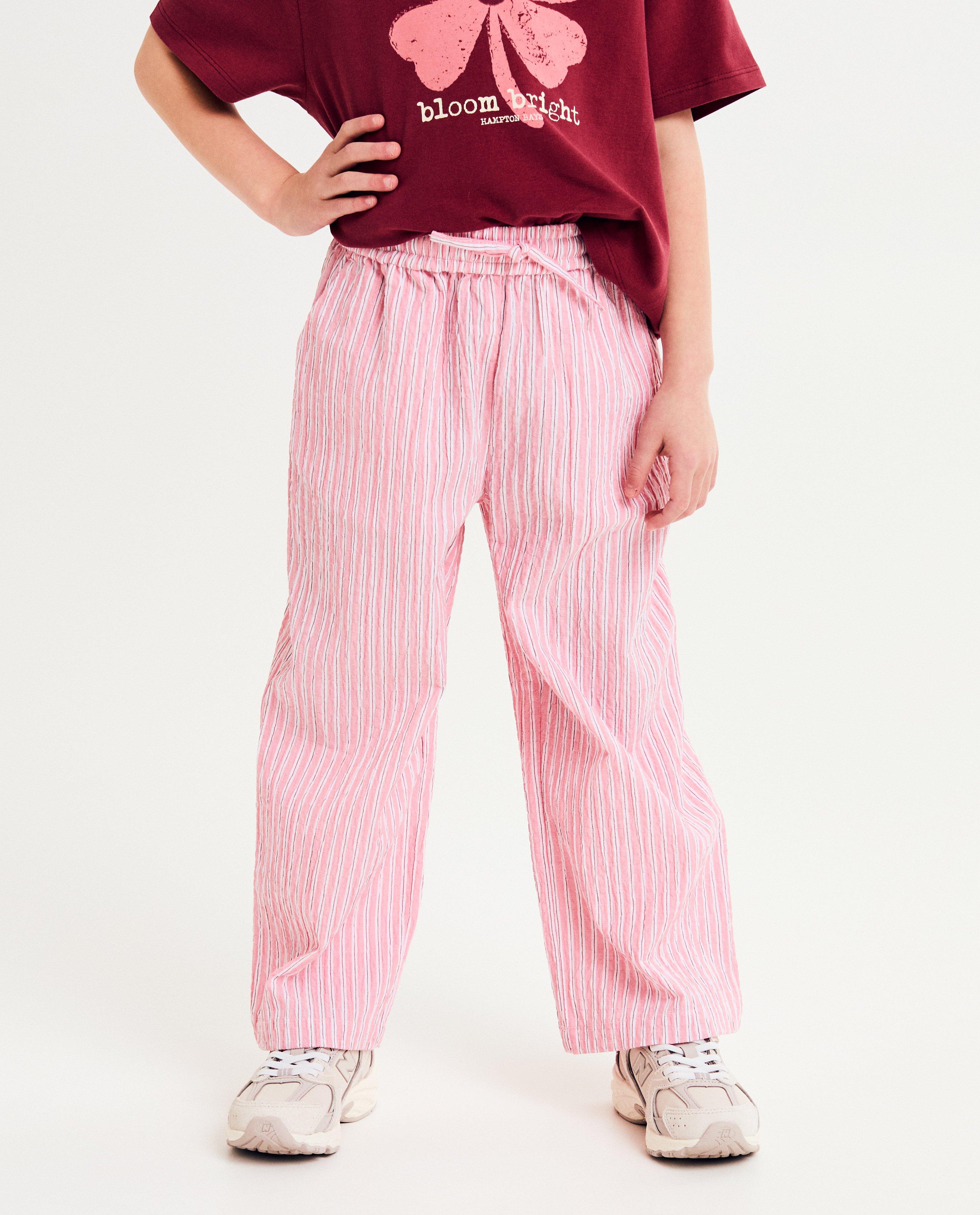 Broeken - Broek met strepen, straight fit