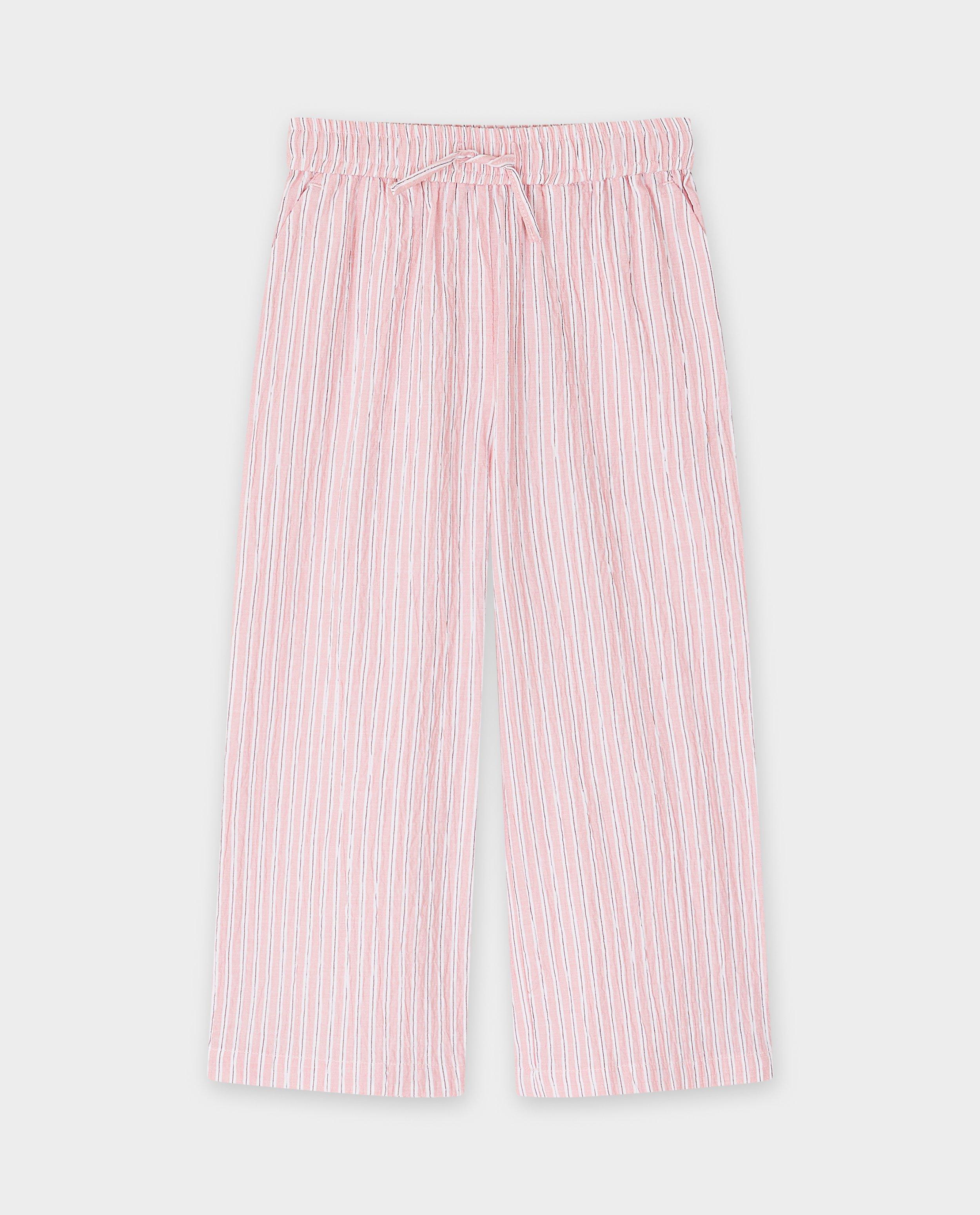 Broeken - Broek met strepen, straight fit