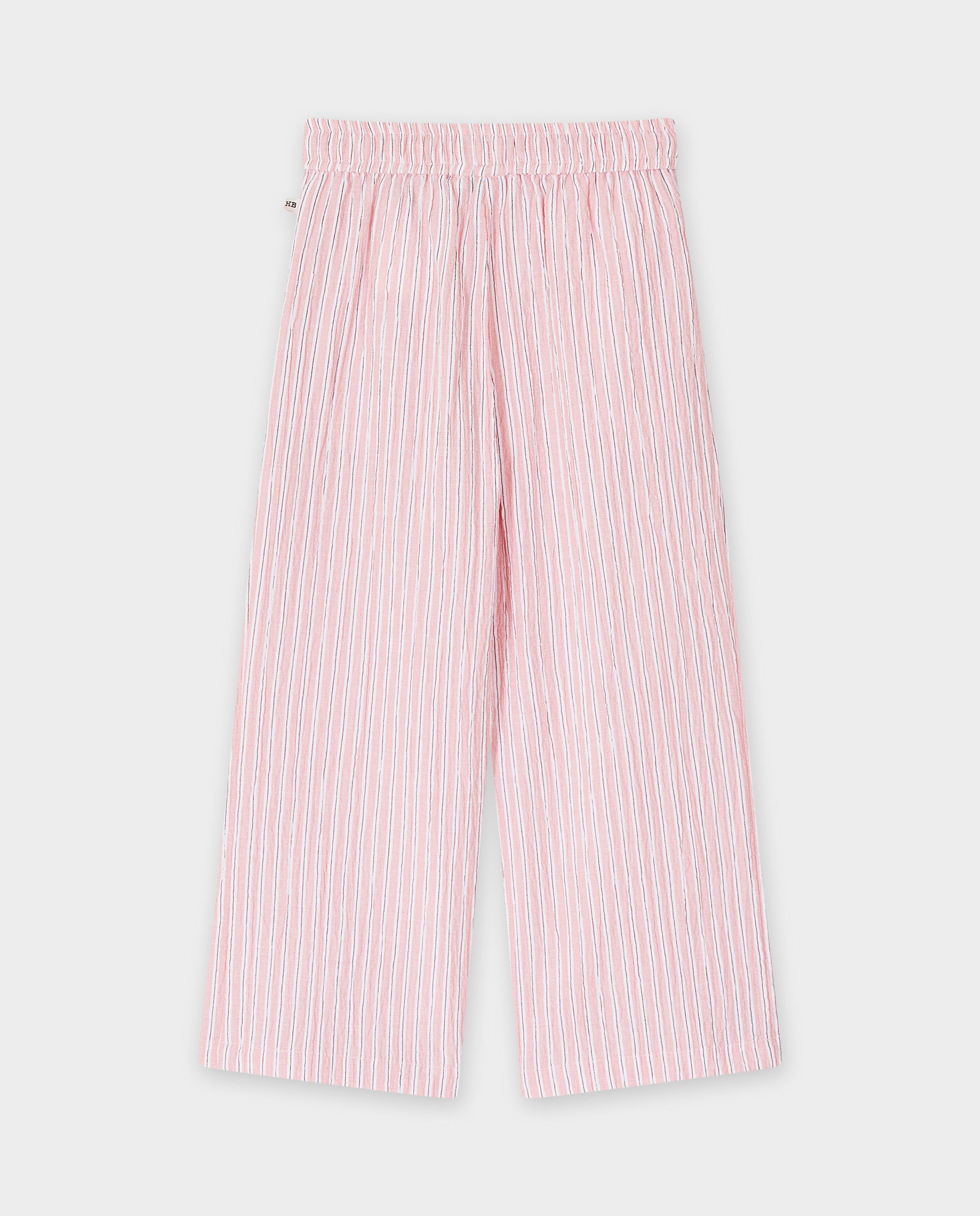 Broeken - Broek met strepen, straight fit