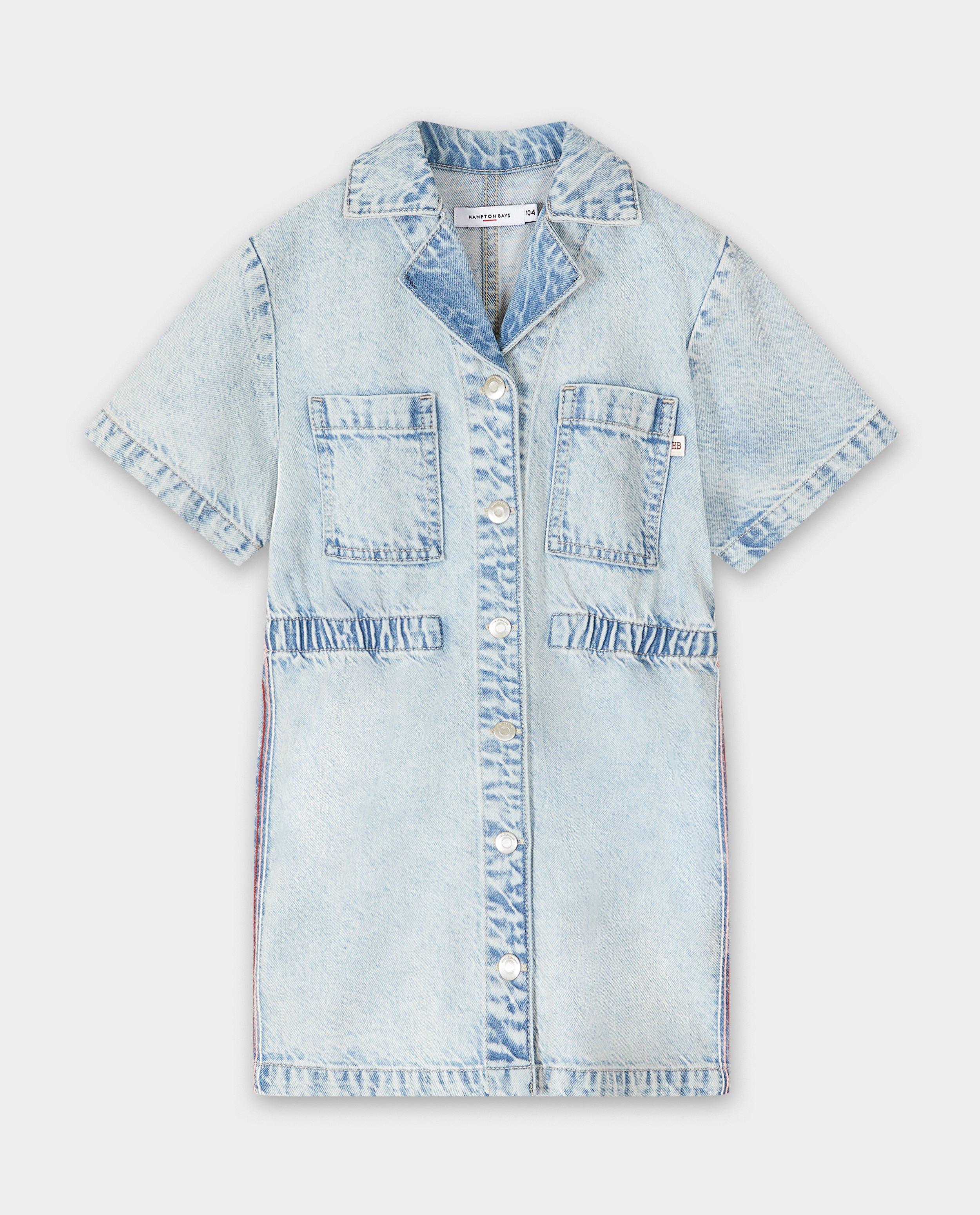 Robes - Robe bleu clair en jeans