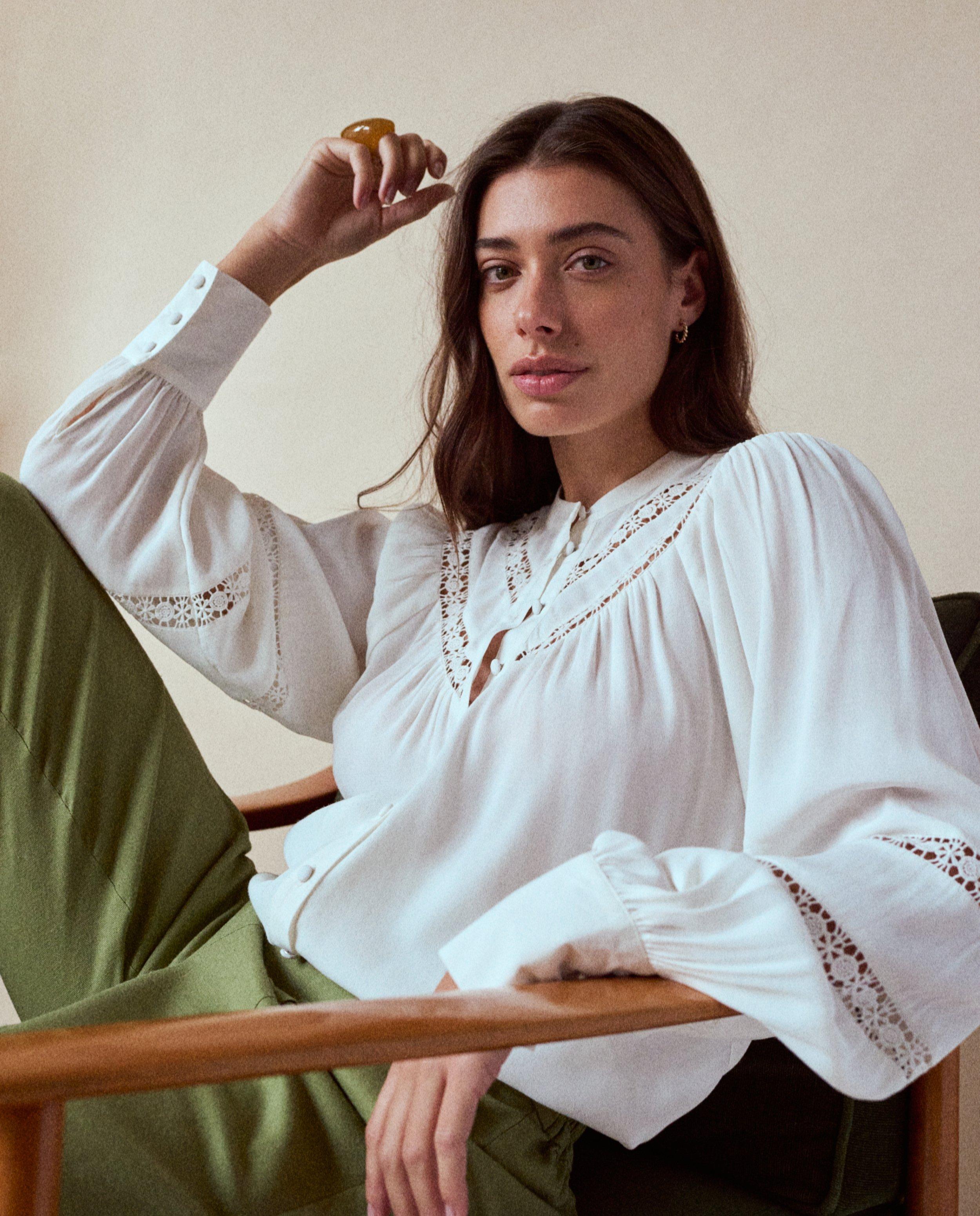Blouse met kanten details - null - Thelma & Louise