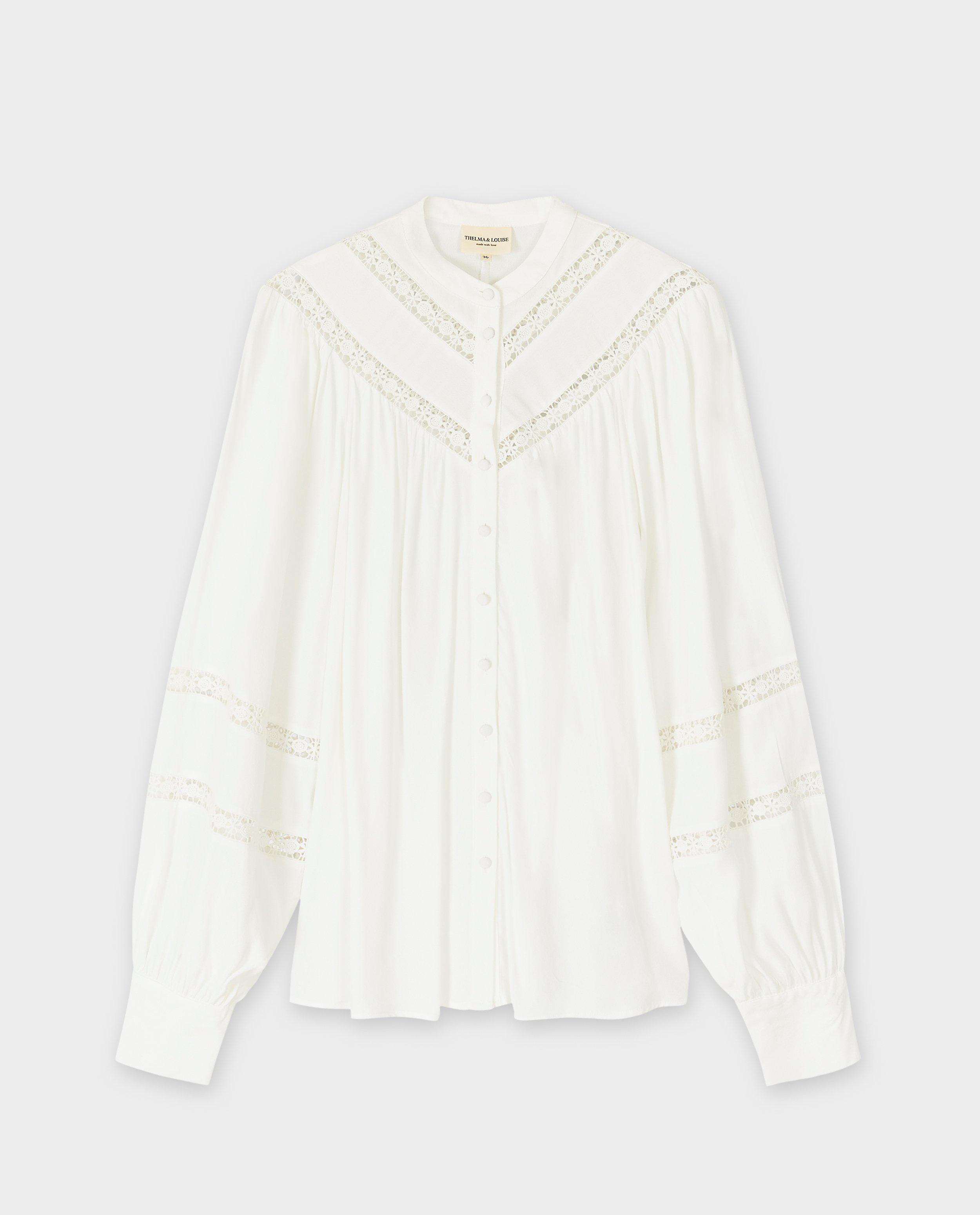 Hemden - Blouse met kanten details