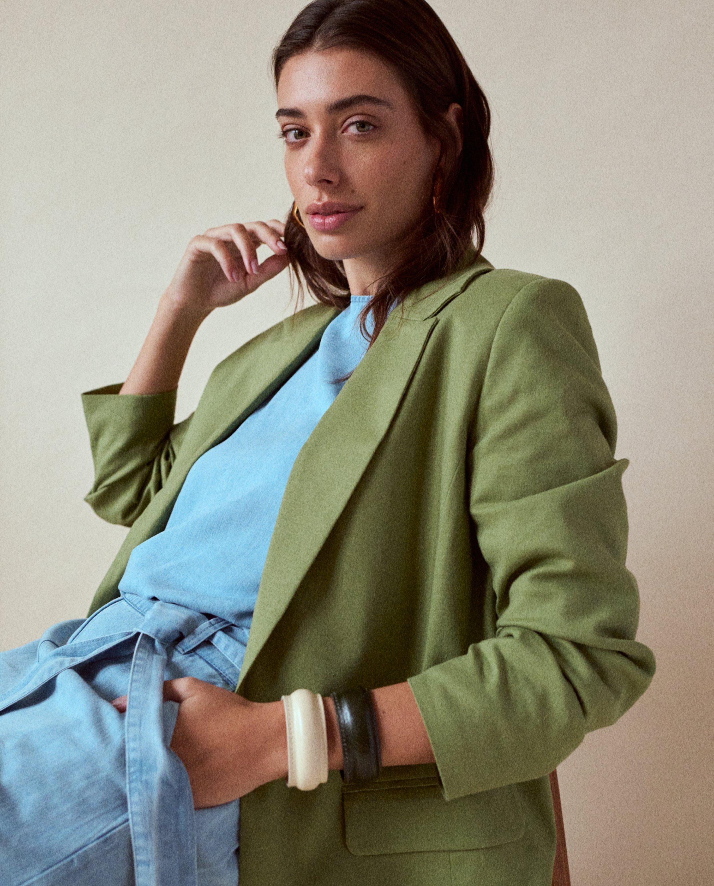 Groene blazer, loose fit - null - Thelma & Louise