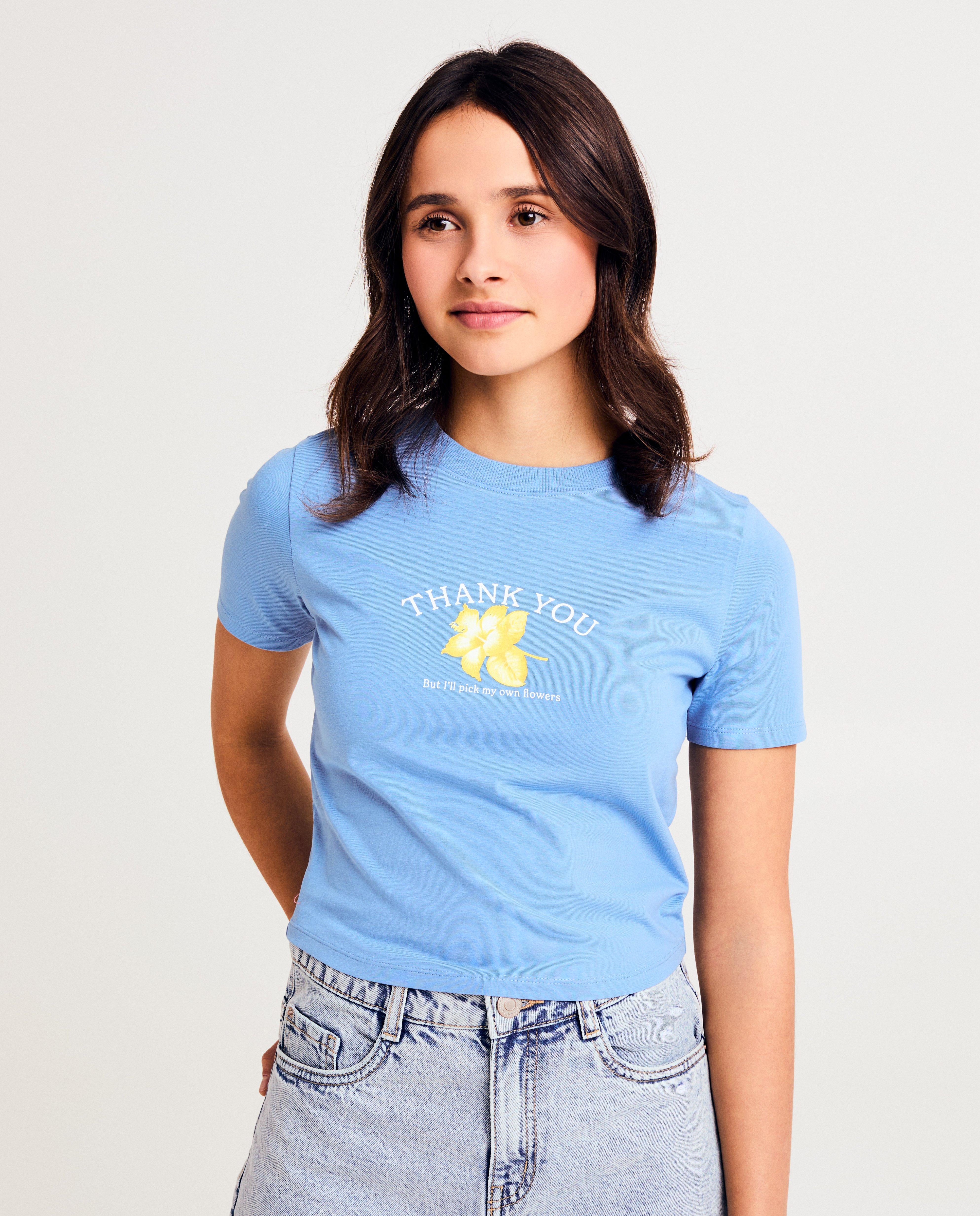 T-shirt met print bloem - null - Groggy