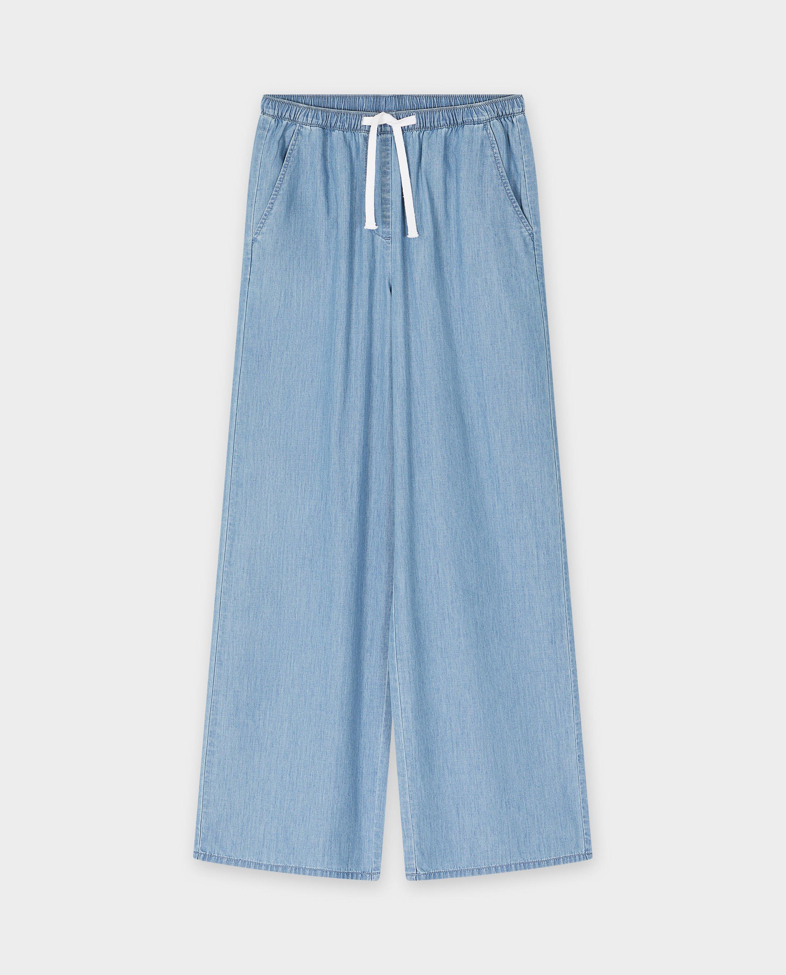 Jeans - Blauwe broek, wide fit