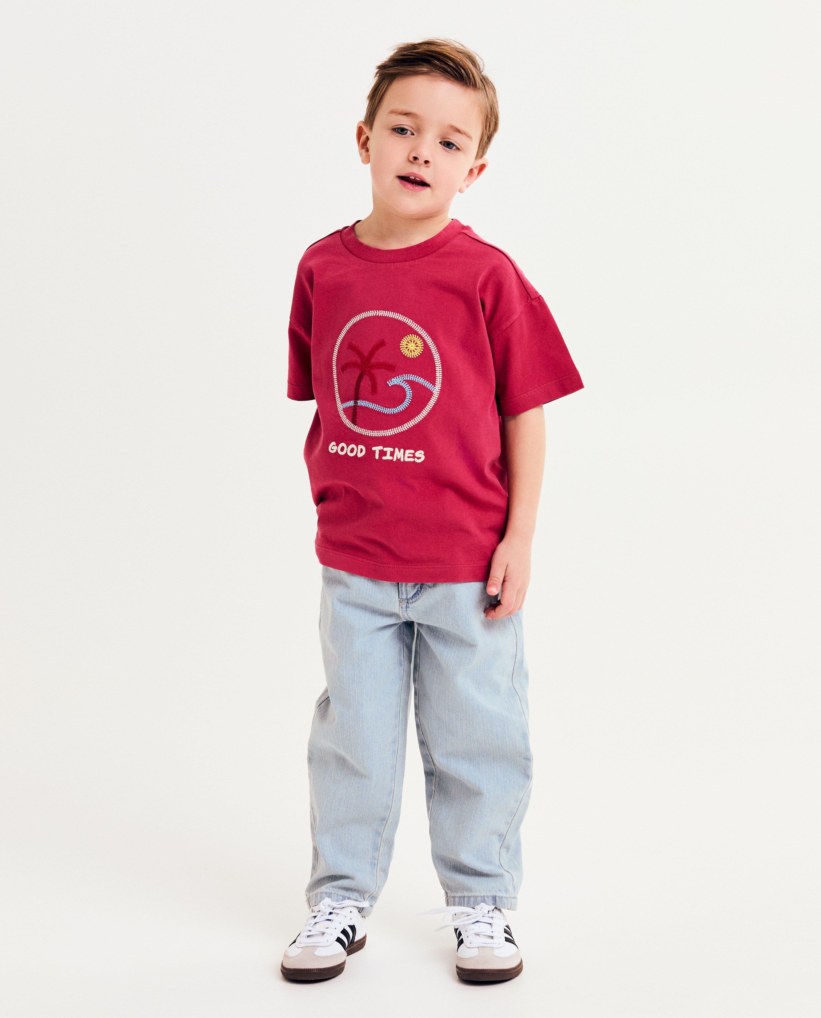 Lichtblauwe jeans, baggy fit - null - Kidz Nation