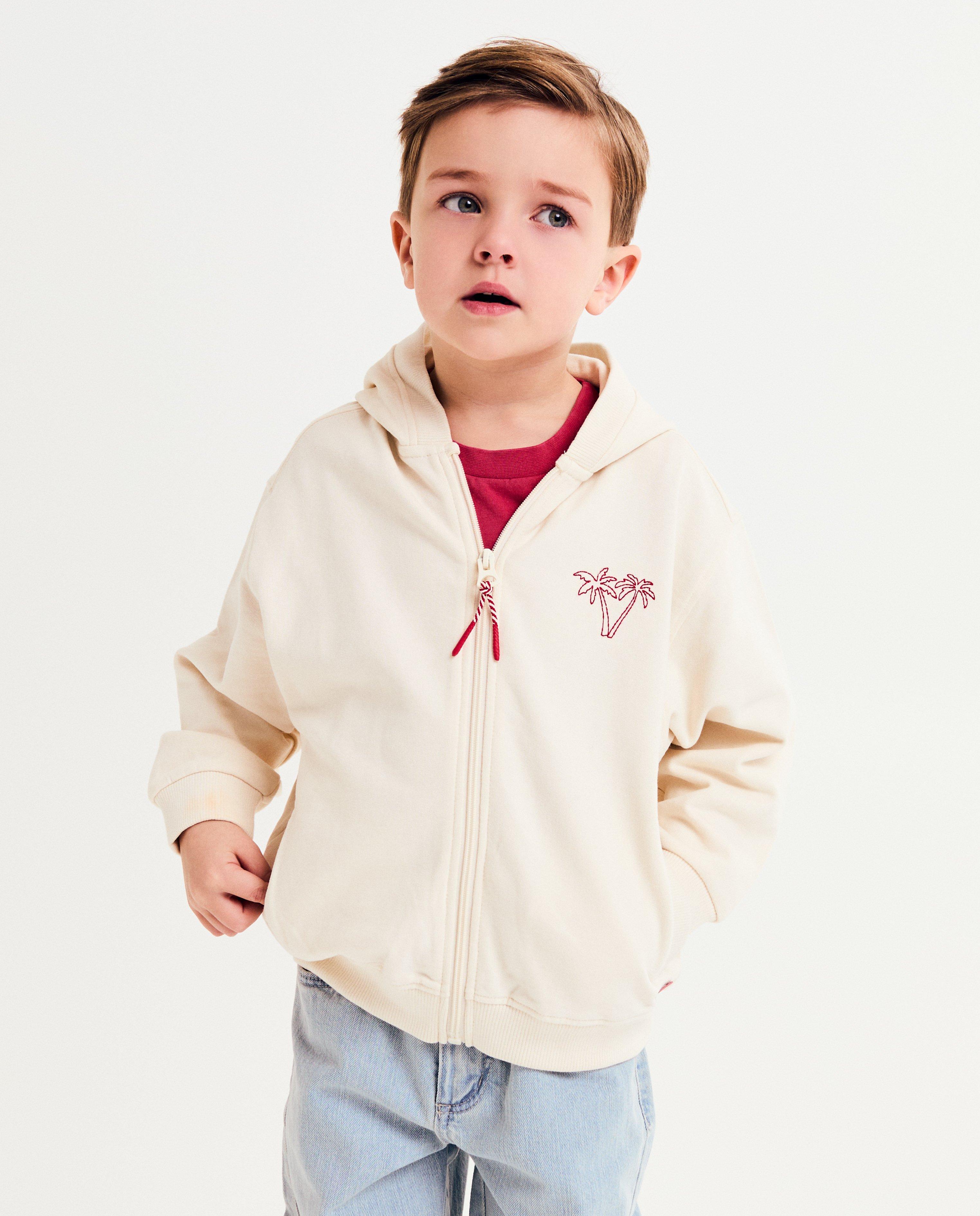Sweatvest met geborduurde palmboom - null - Kidz Nation