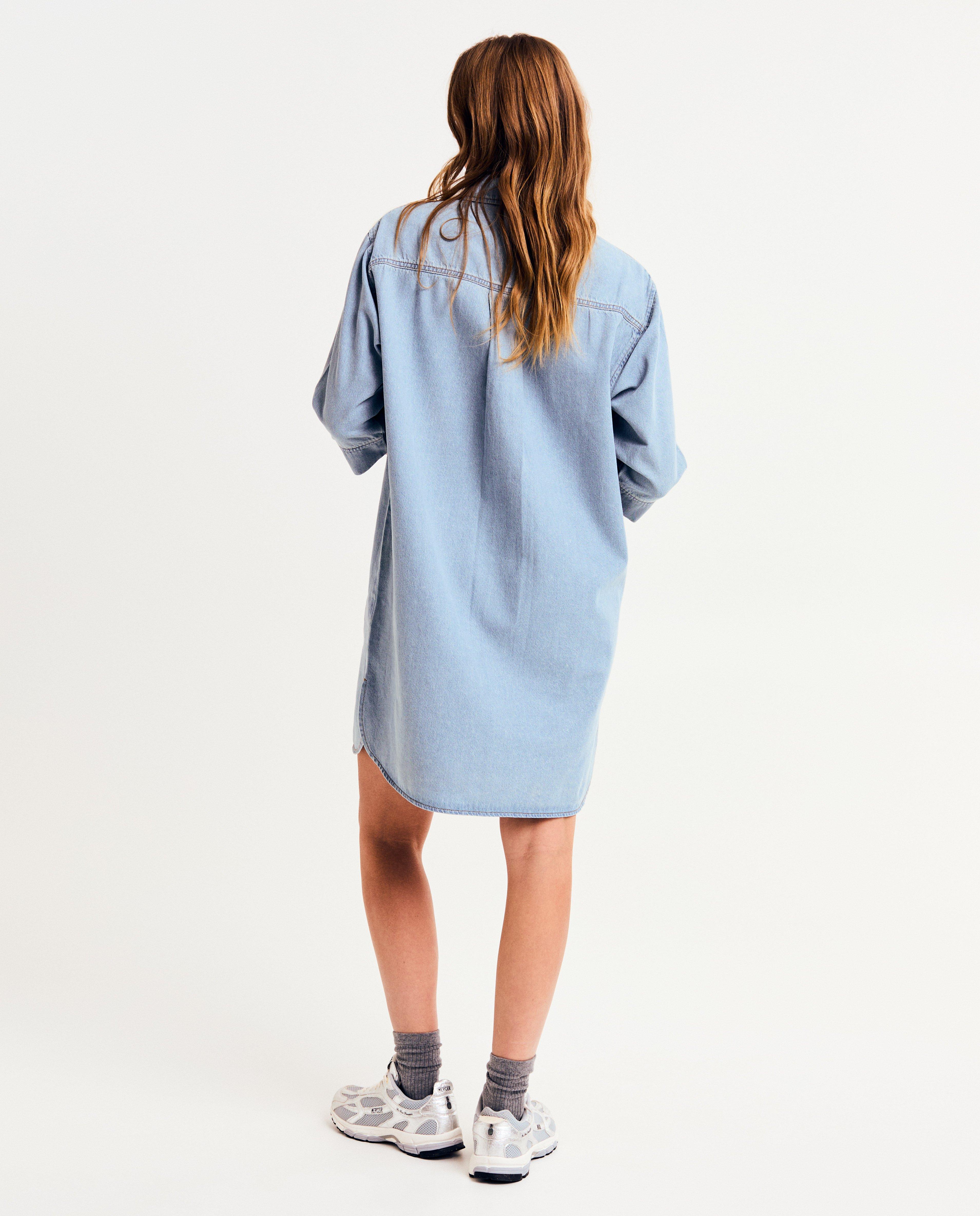 Kleedjes - Blauwe jeansjurk