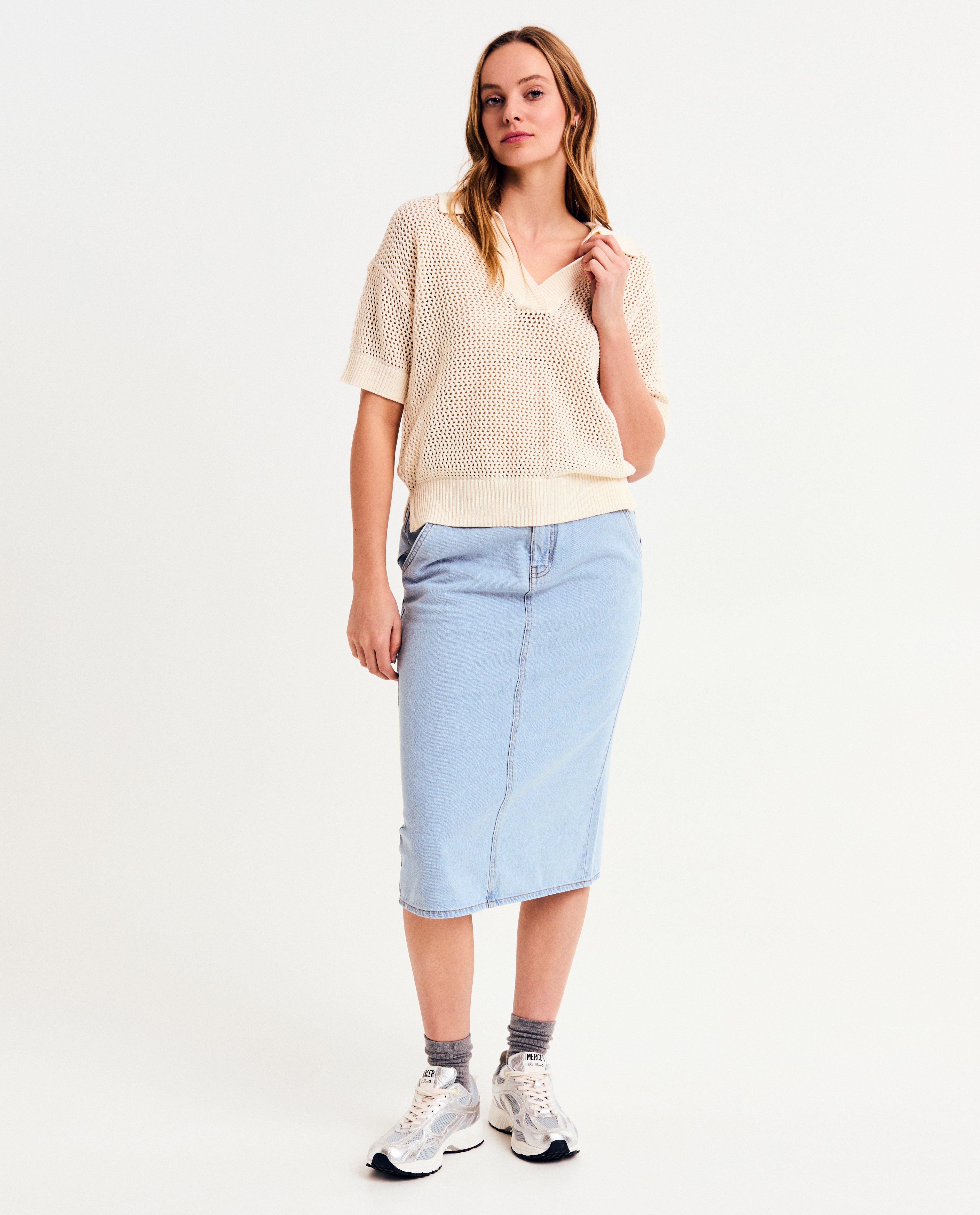 Blauwe jeansrok - null - Sora
