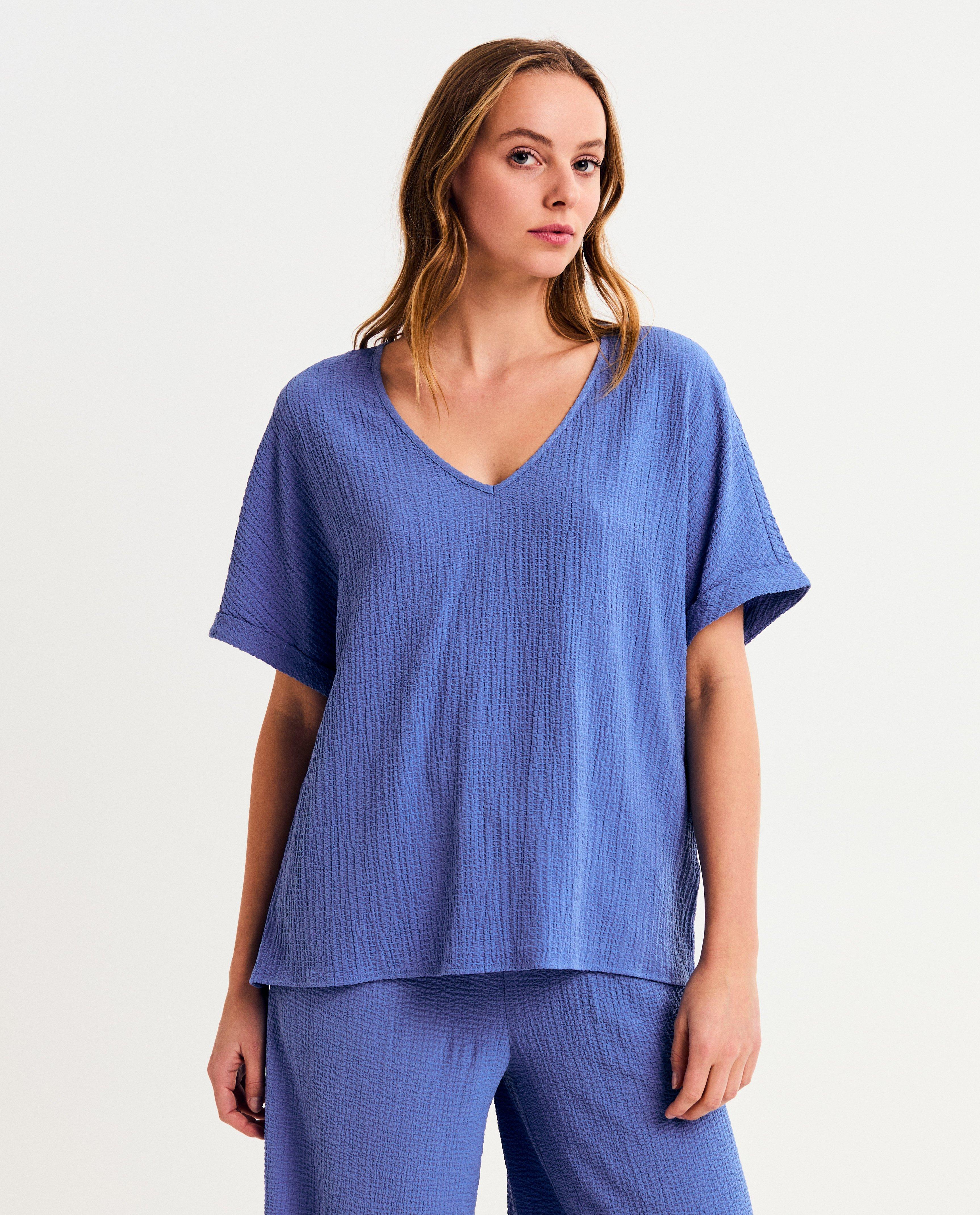 Blouse met structuur - null - Sora