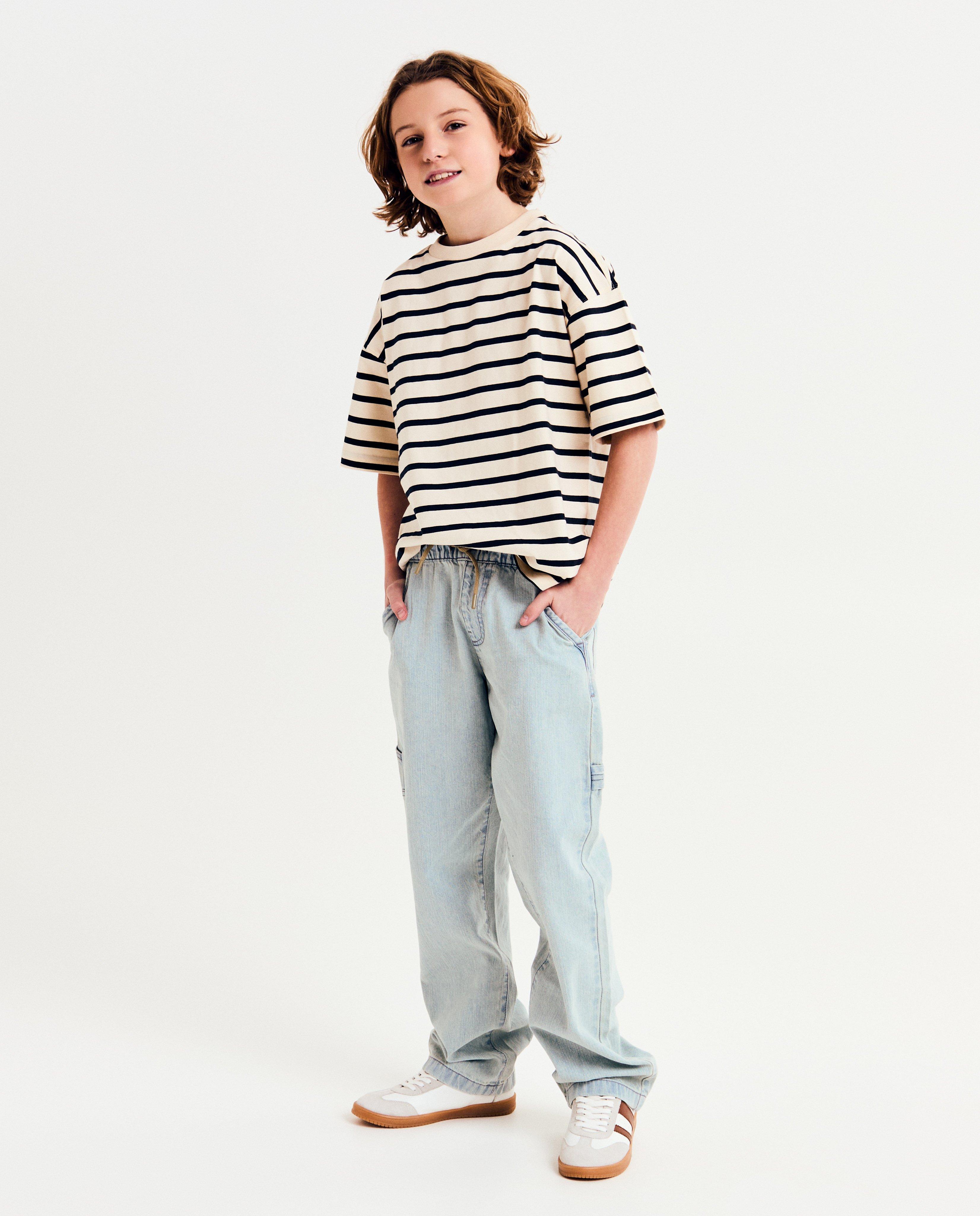Blauwe jeans, loose fit, 116-164 - null - Like Me
