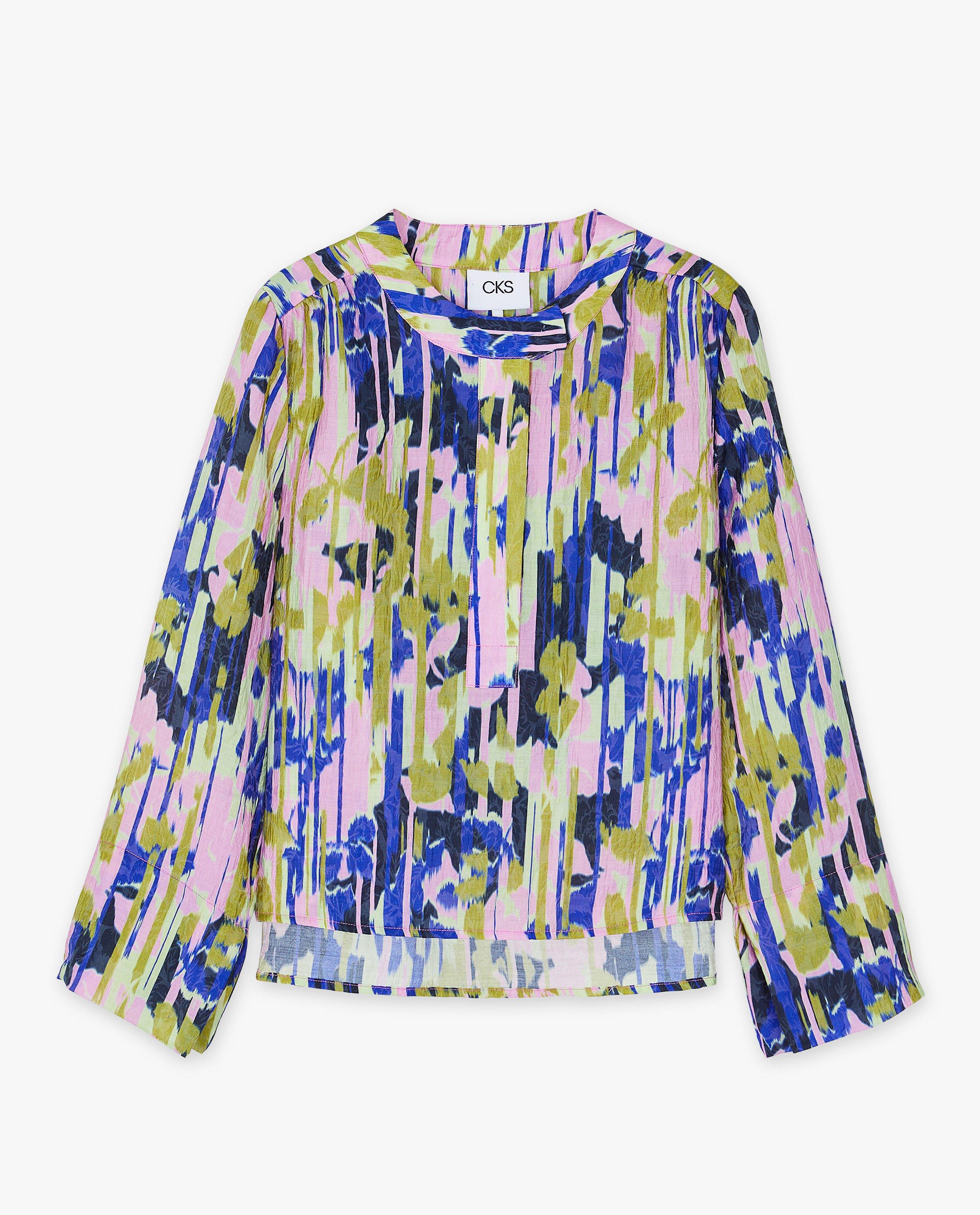Blouse met abstracte bloemenprint - null - CKS Dames