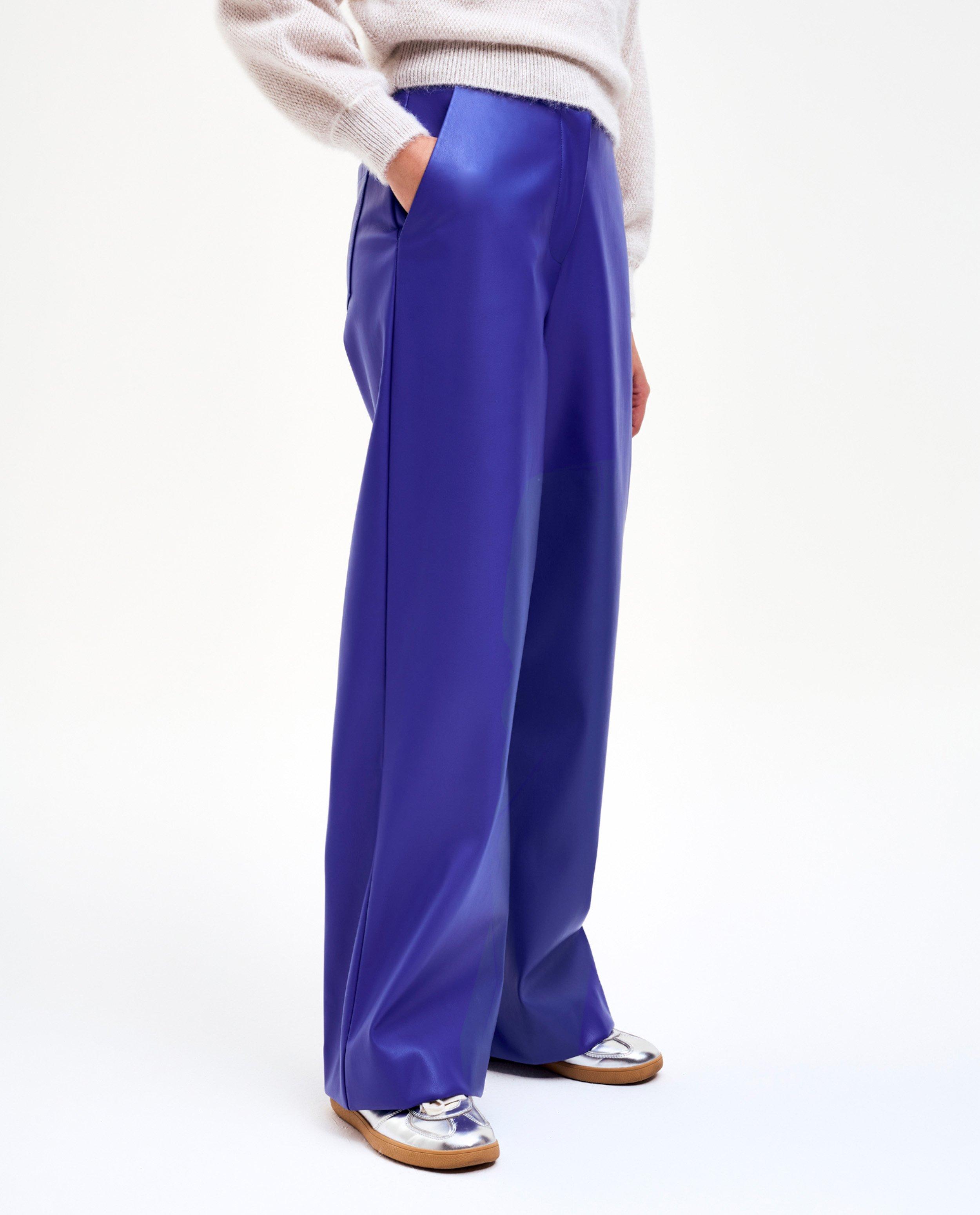 Broeken - Faux leather broek