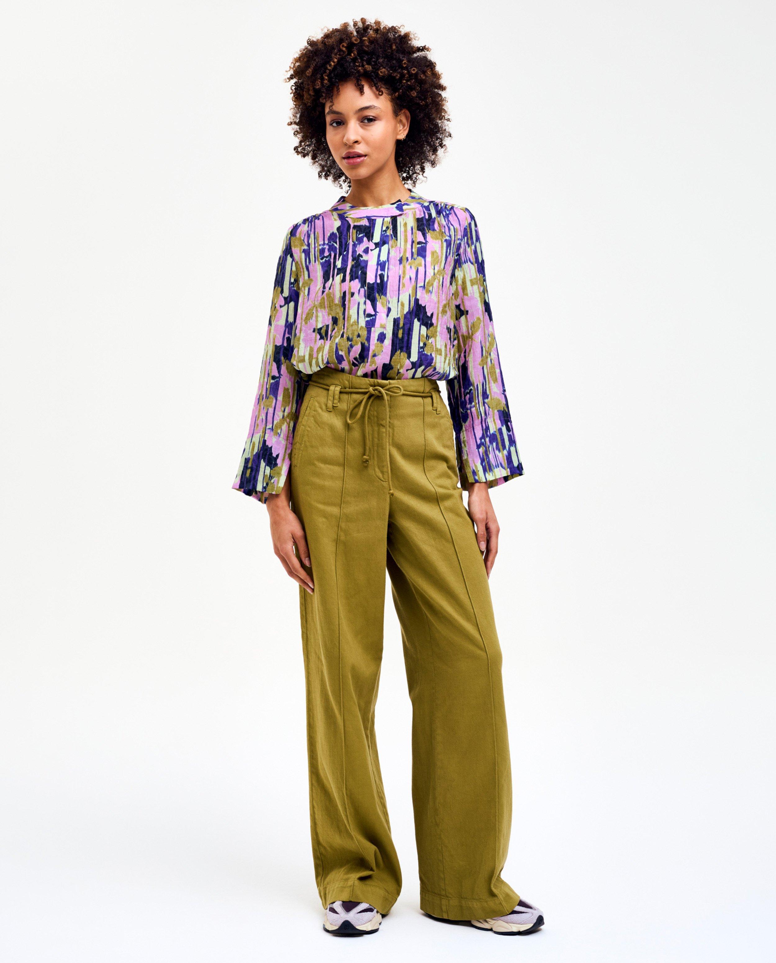 Groene broek, straight fit