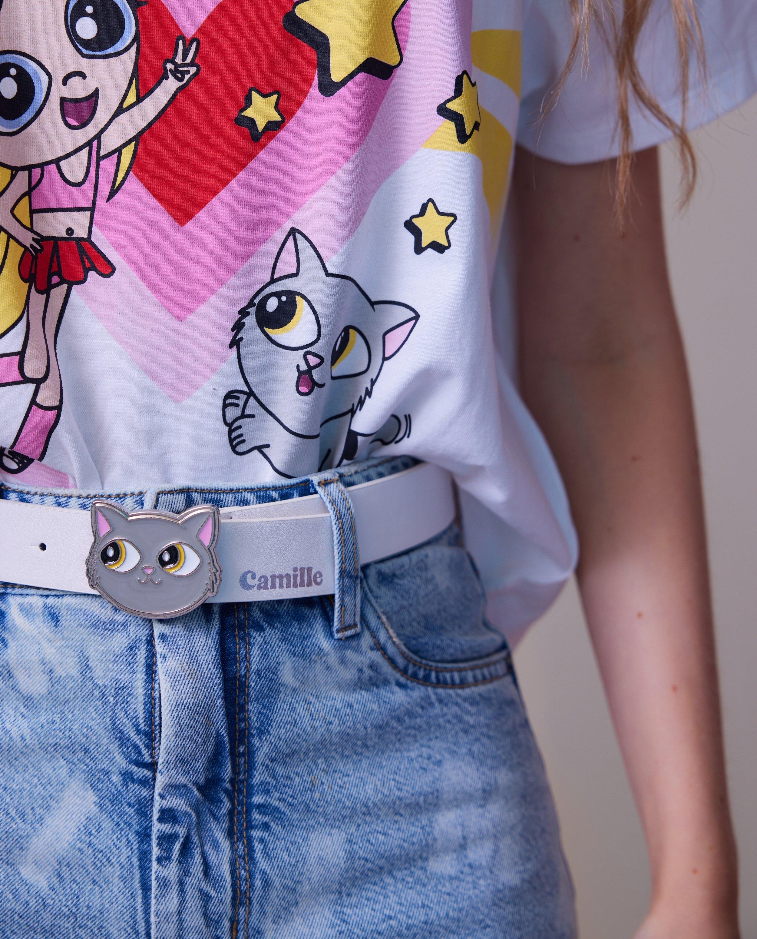 Riem met Moustache-gesp - null - CAMILLE