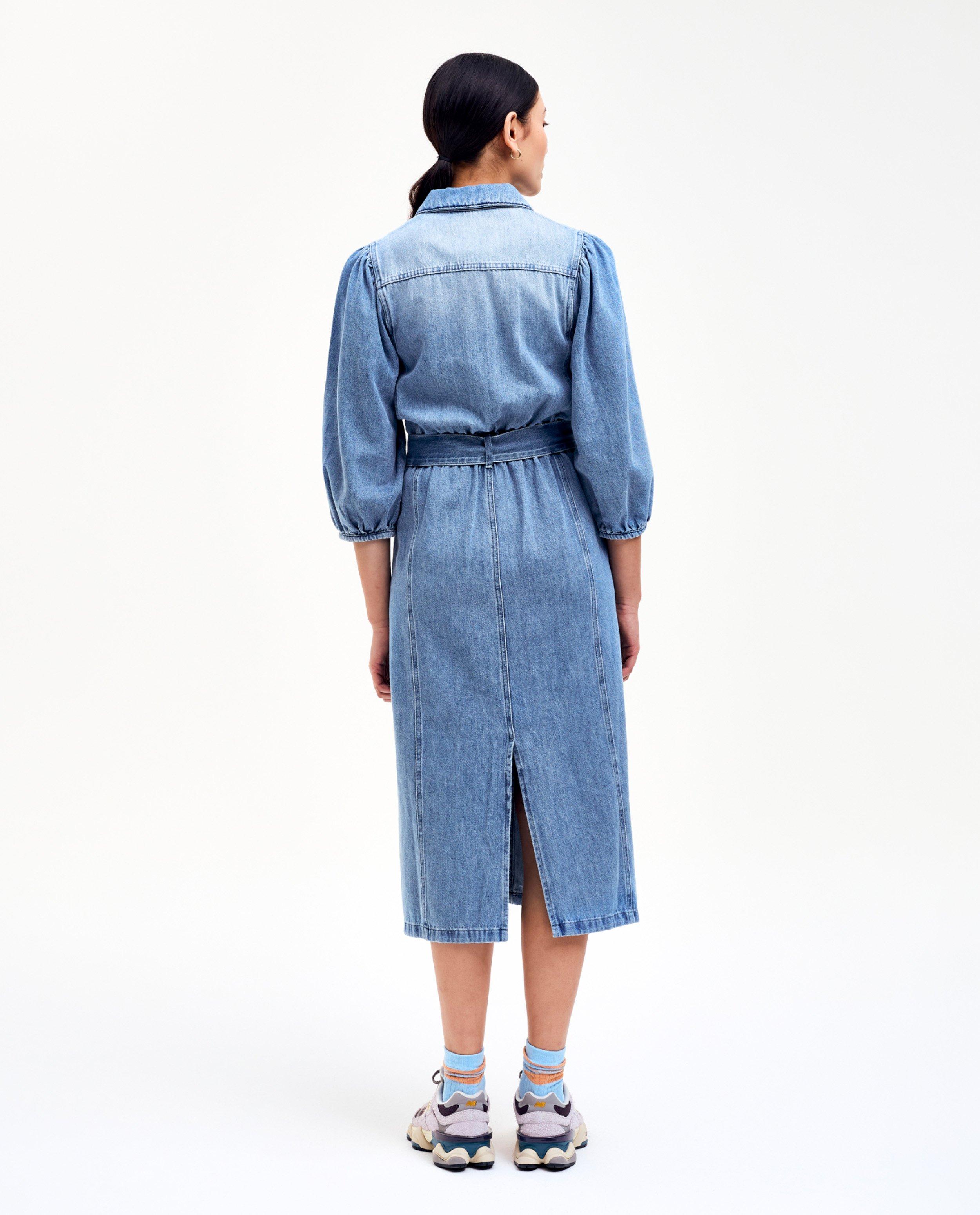Kleedjes - Blauwe jeansjurk
