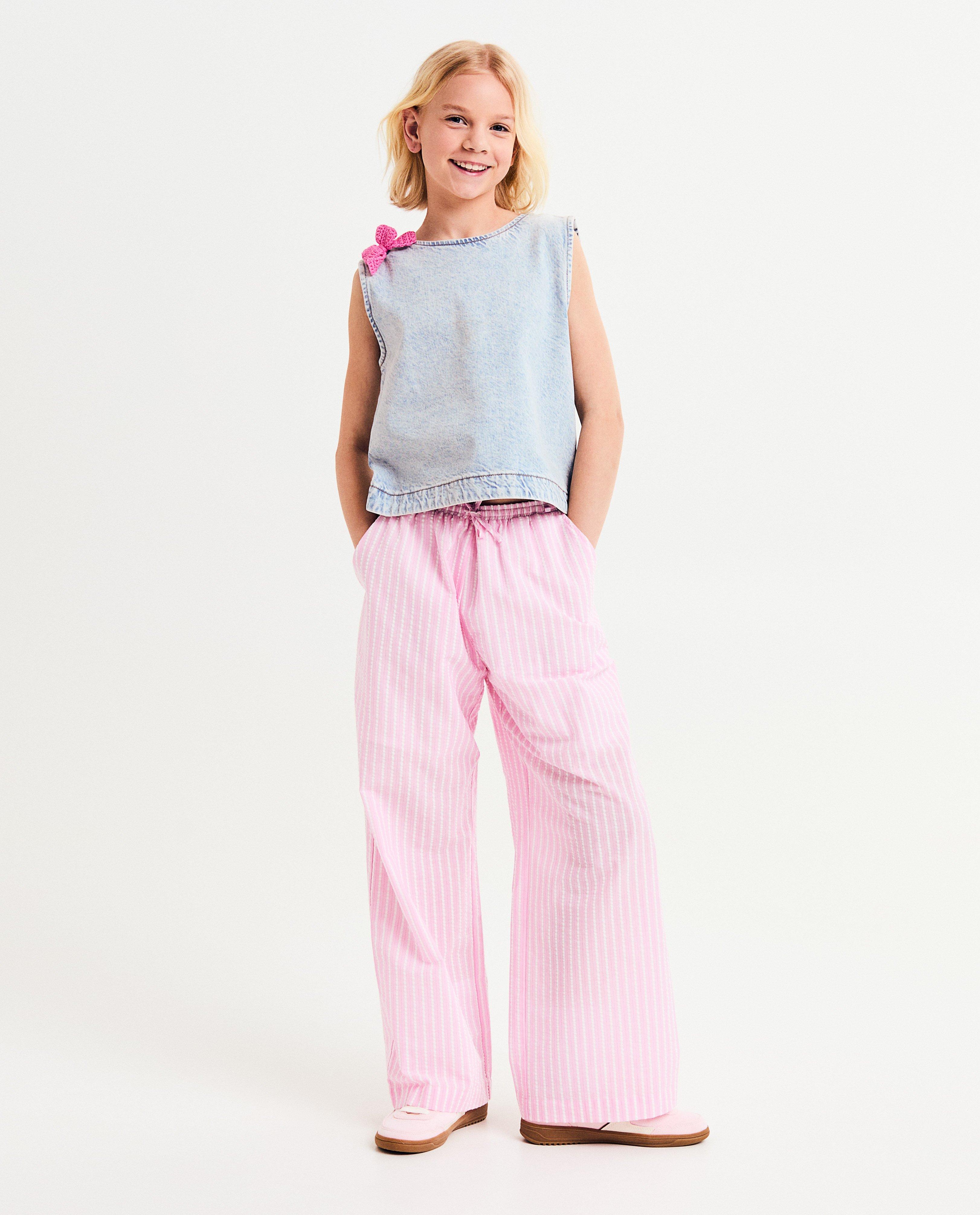 Hemden - Jeanstop met cut-out, 9-16 jaar