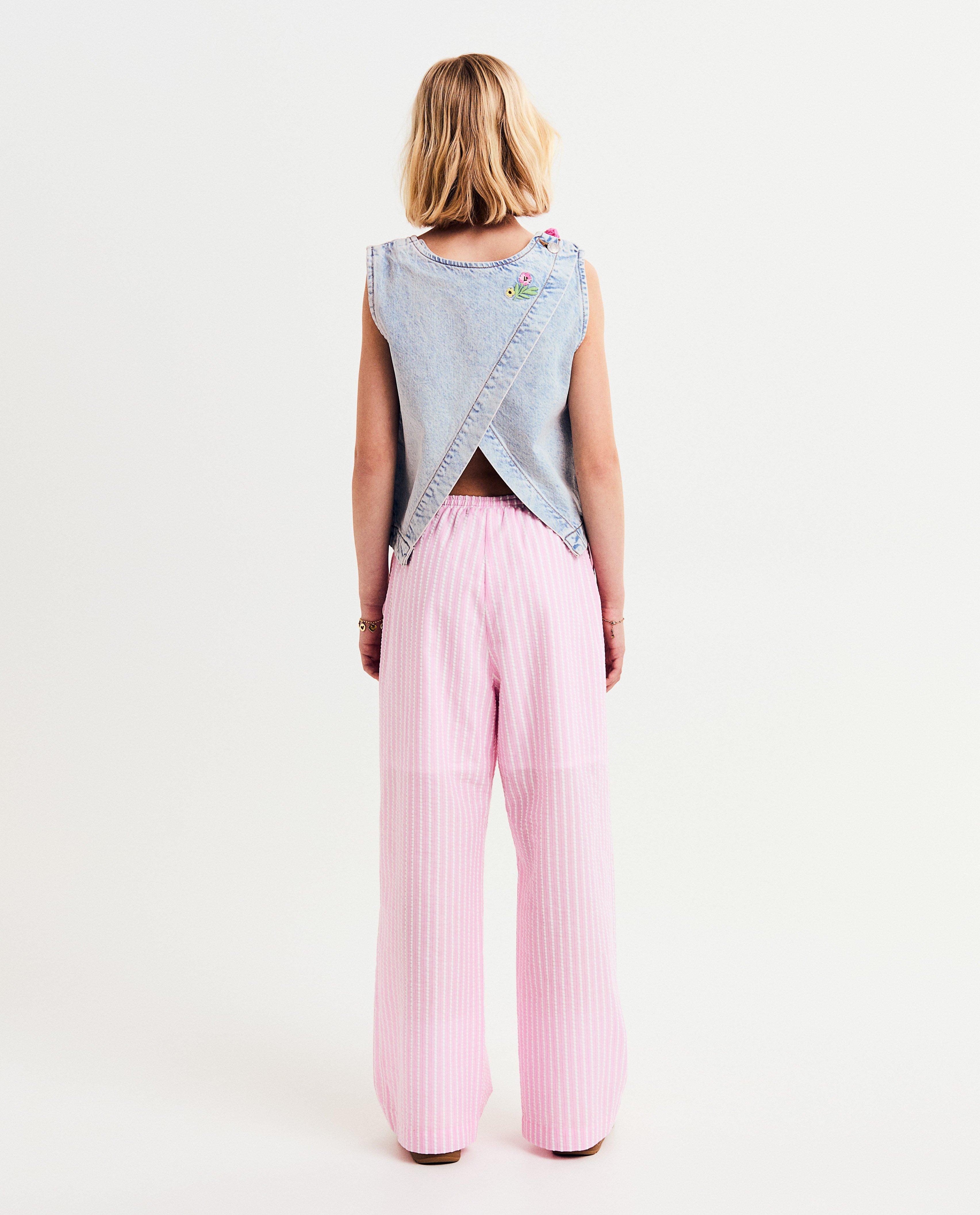 Hemden - Jeanstop met cut-out, 9-16 jaar