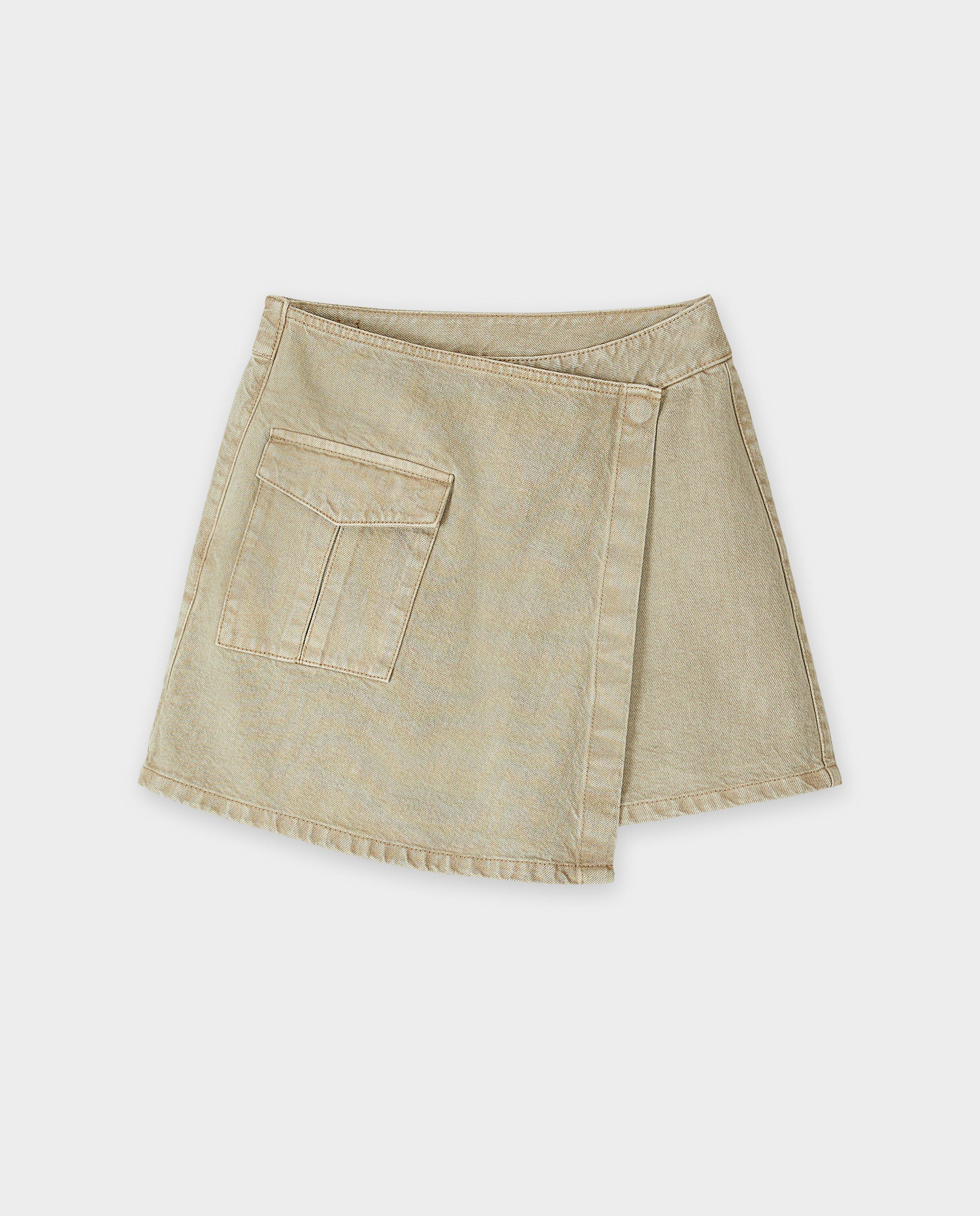 Shorten - Groene skort van jeans