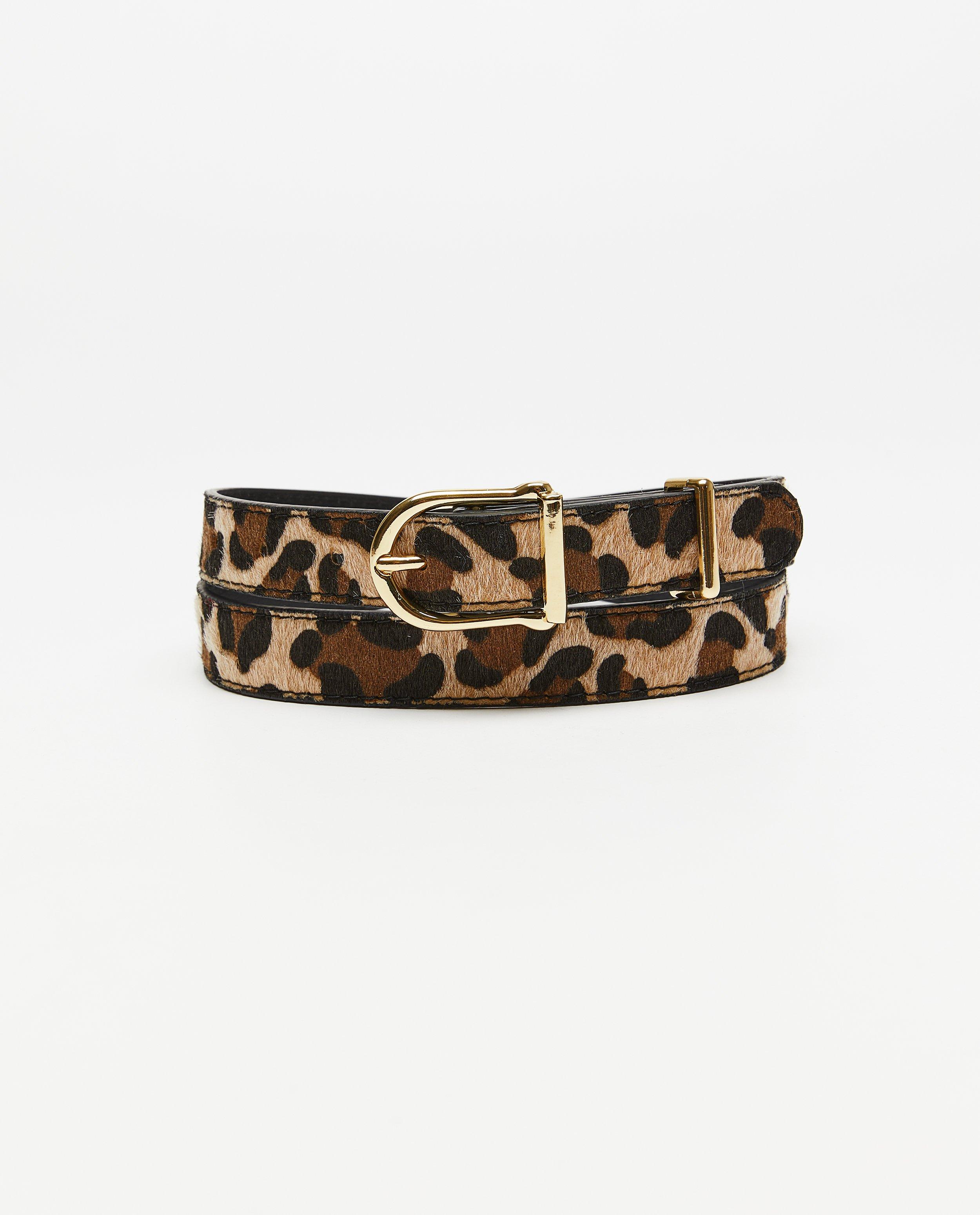 Bruine riem met patroon - null - Sora