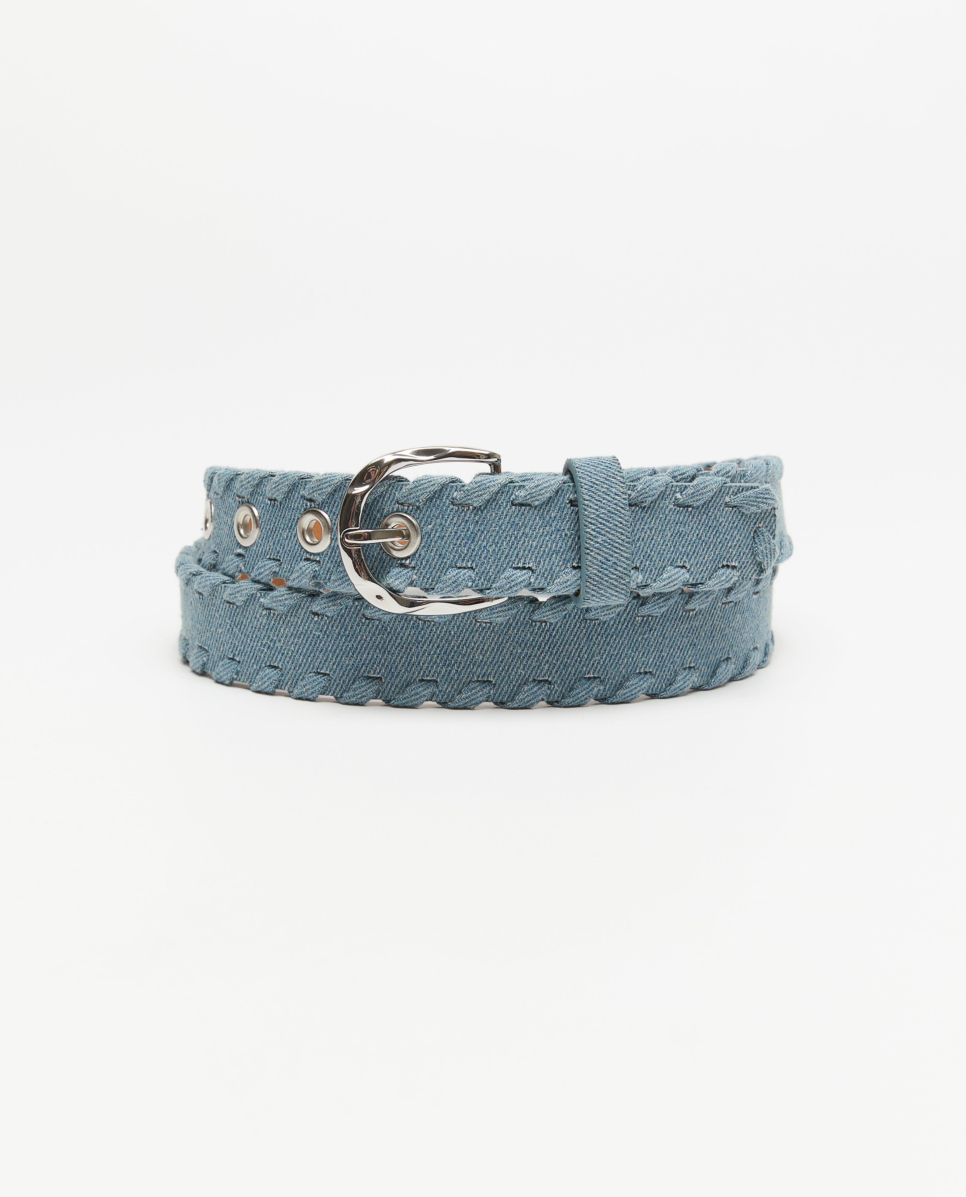 Blauwe riem met structuur - null - Sora
