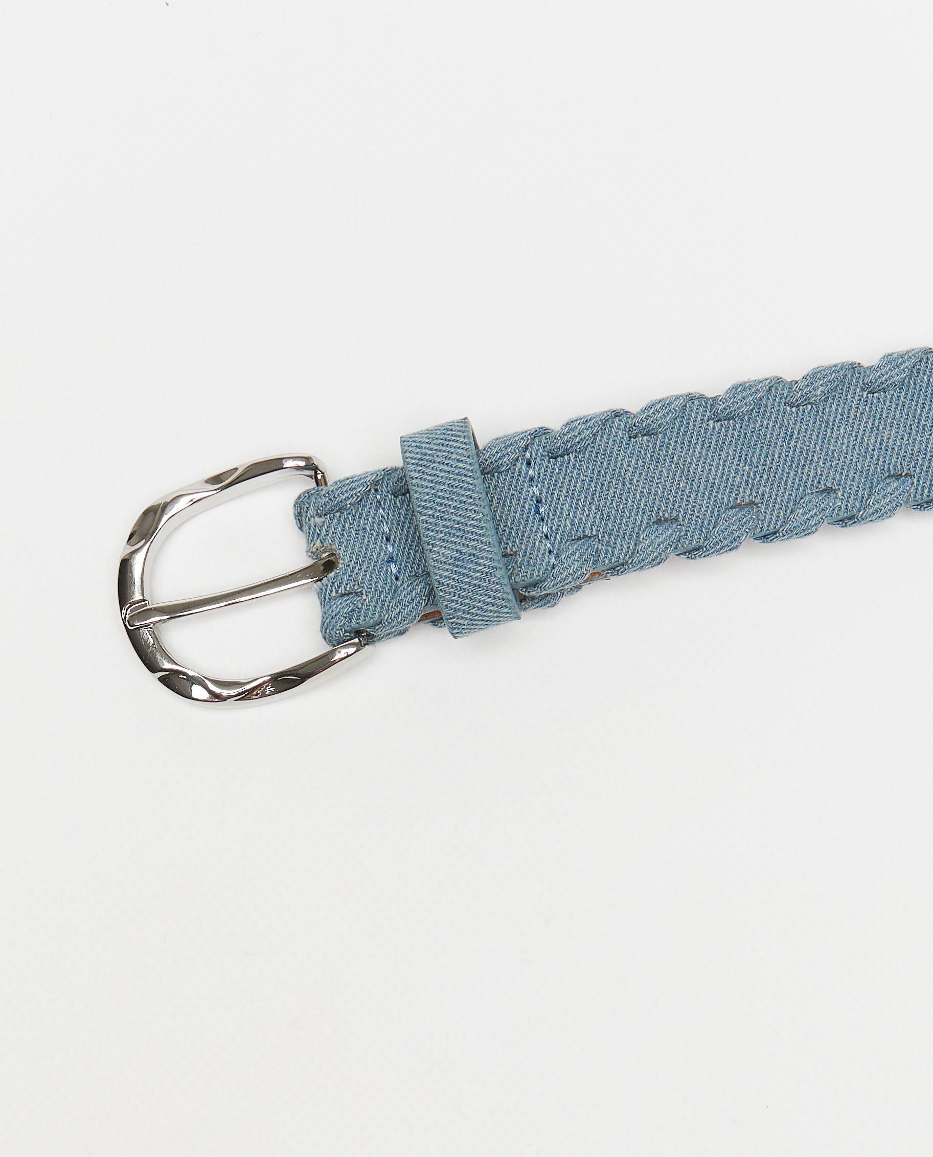Riemen - Blauwe riem met structuur