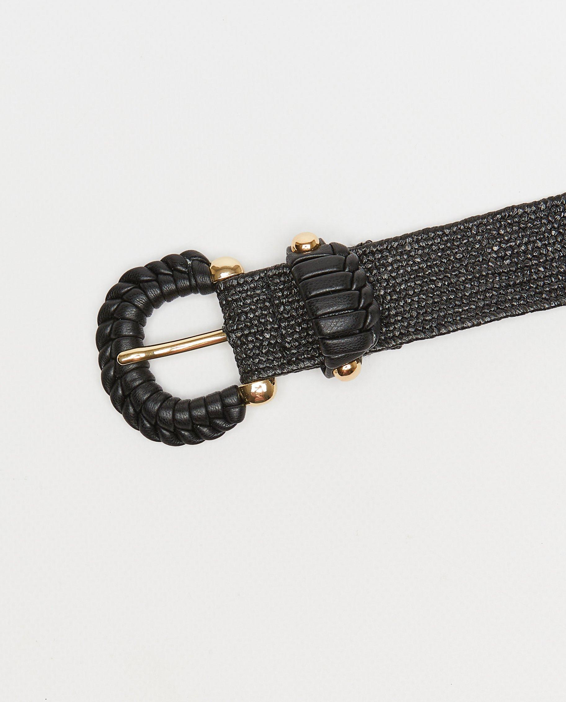 Riemen - Zwarte riem met structuur