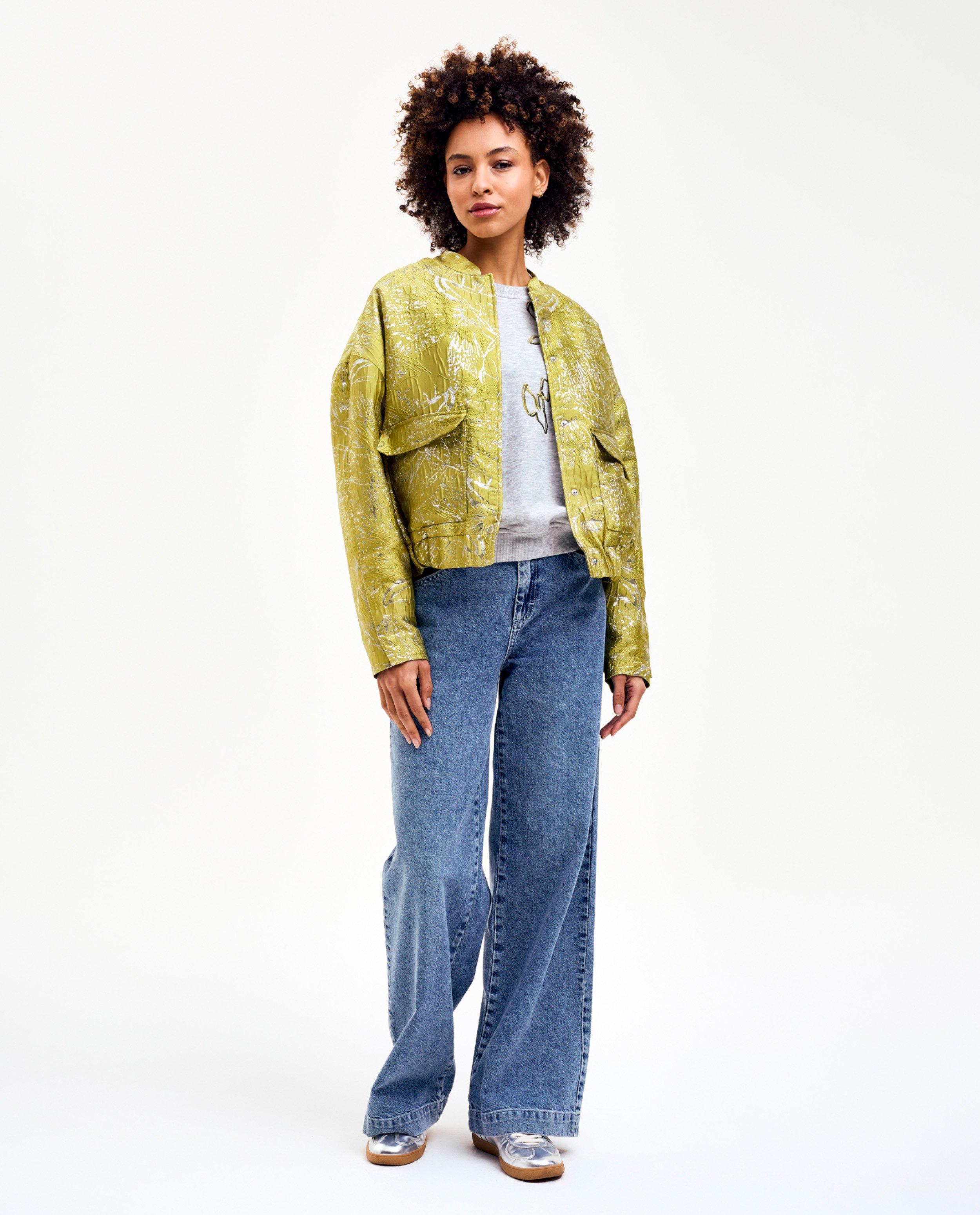 Jassen - Bomber met bloemenpatroon