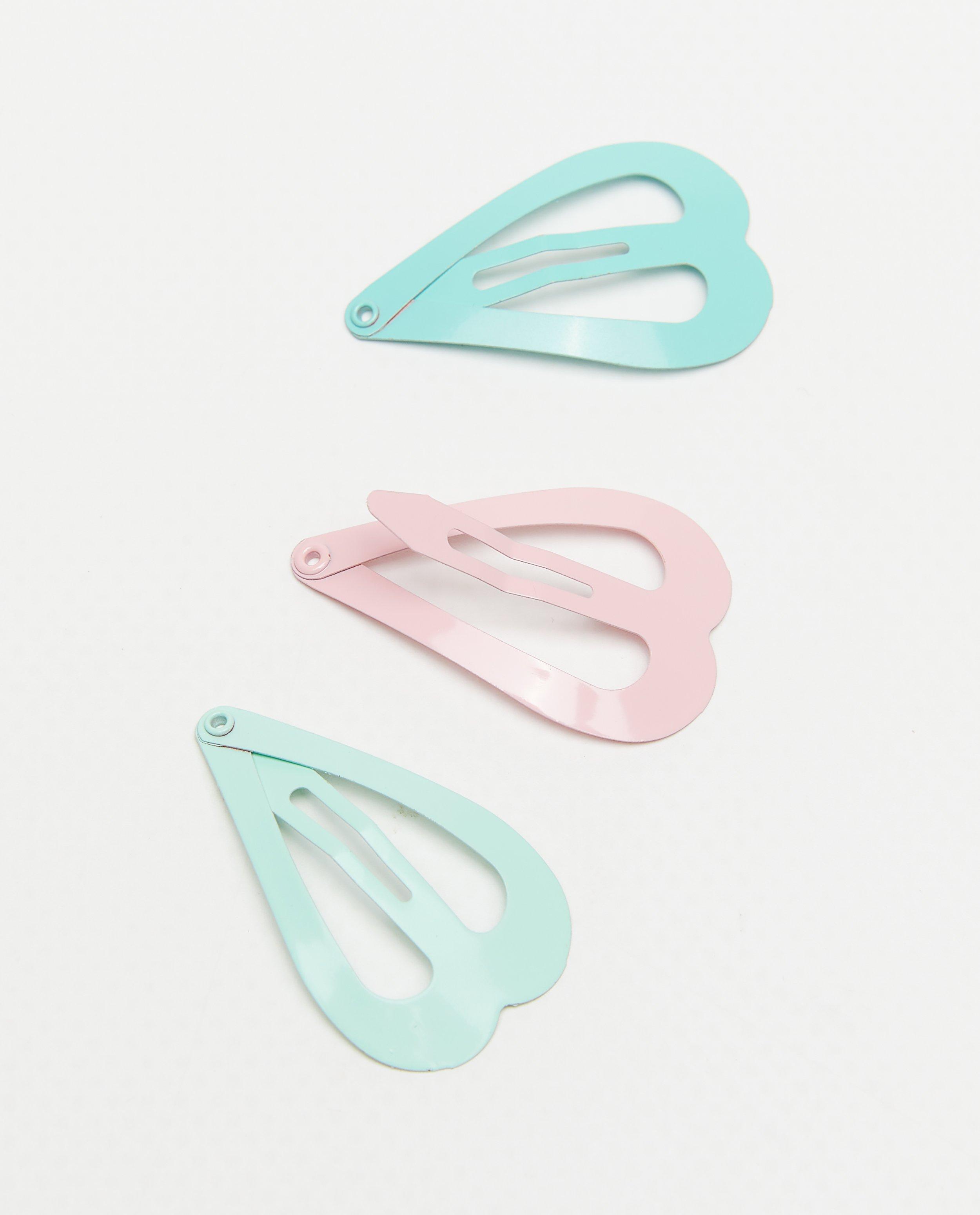 Juwelen - Set van 3 hartvormige haarclips