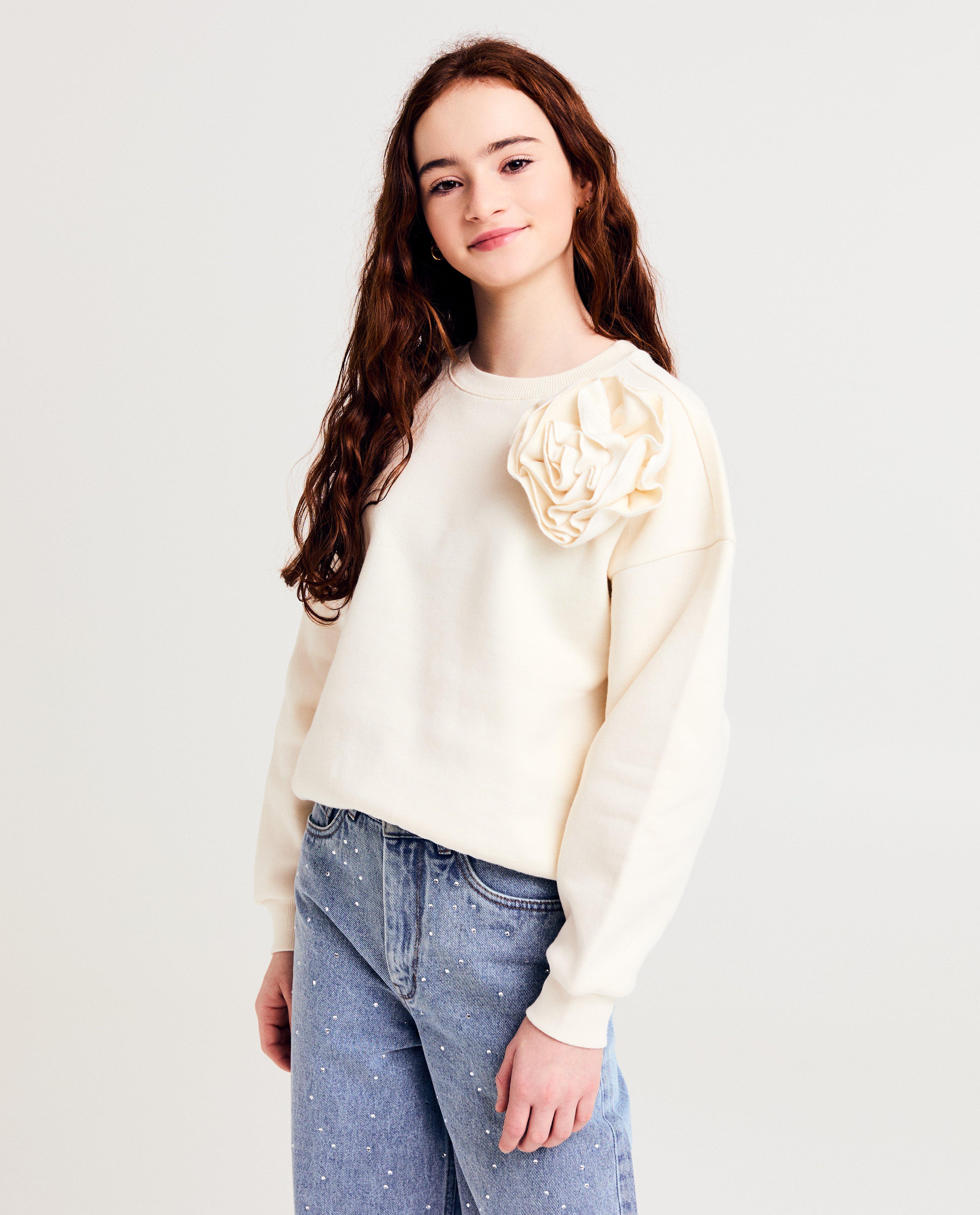 Sweaters - Sweater met bloem, 116-164