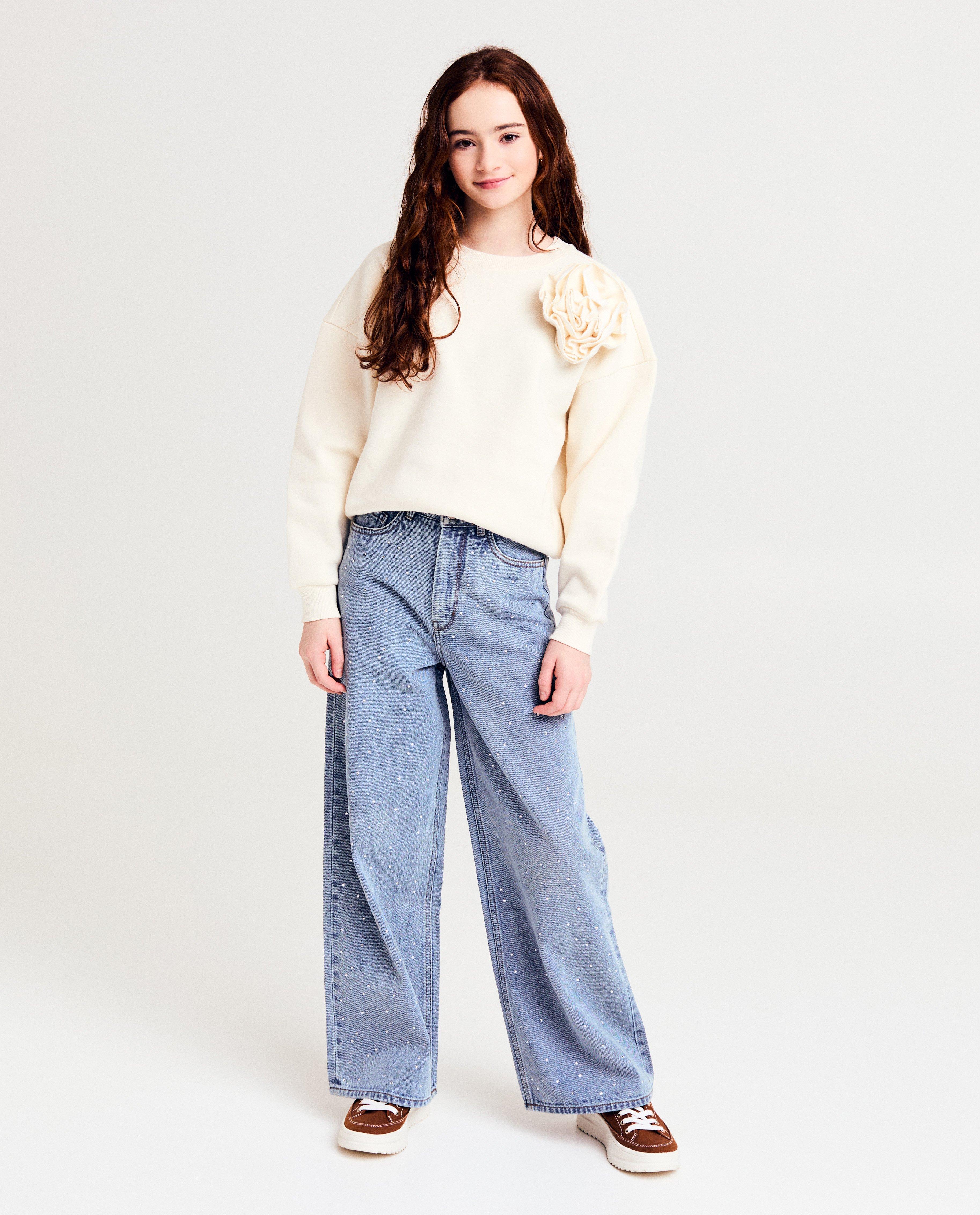 Sweaters - Sweater met bloem, 116-164